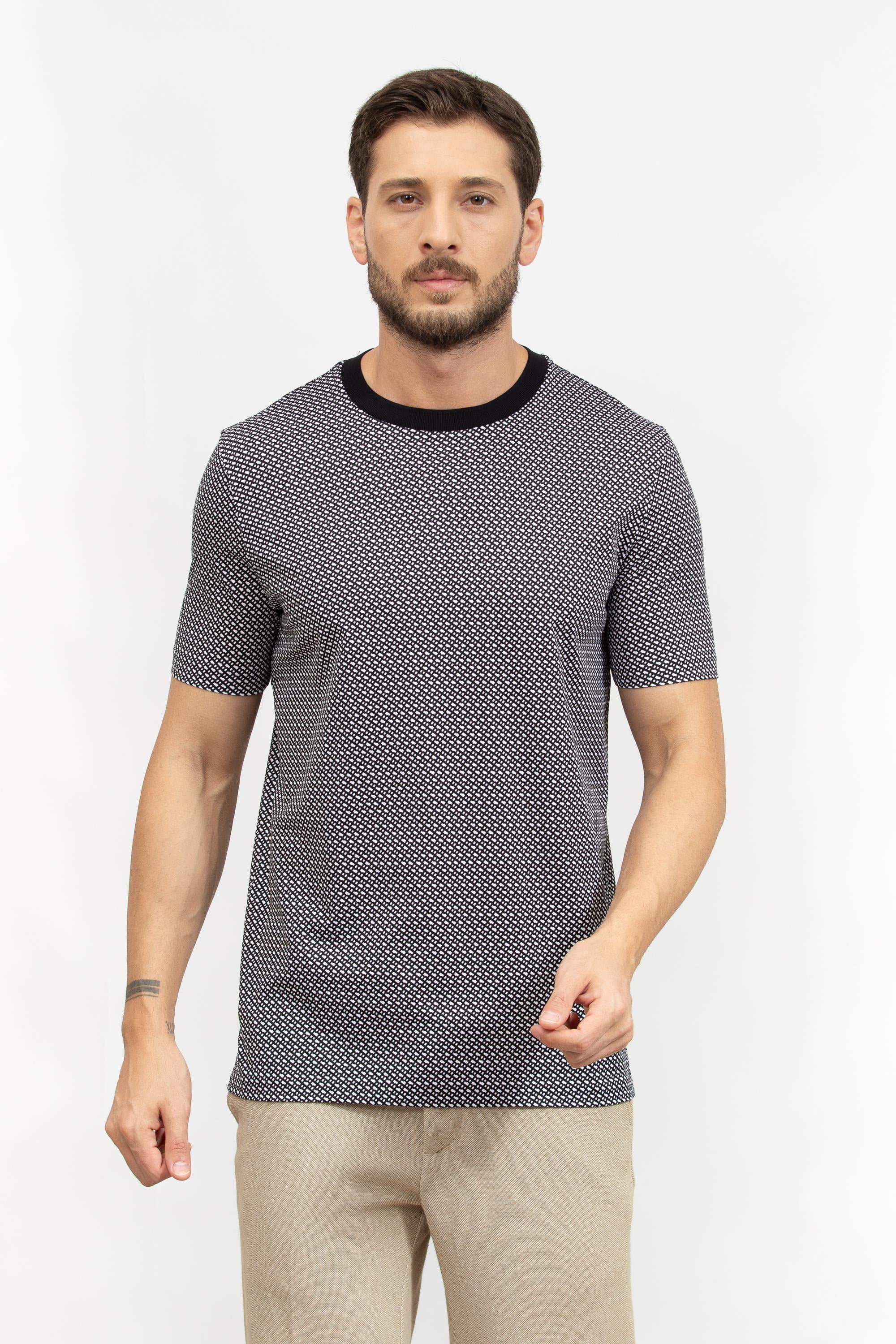 Boss Erkek Bisiklet Yaka T-Shirt