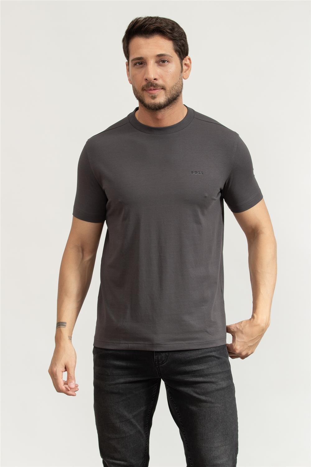 Boss Erkek Bisiklet Yaka T-Shirt