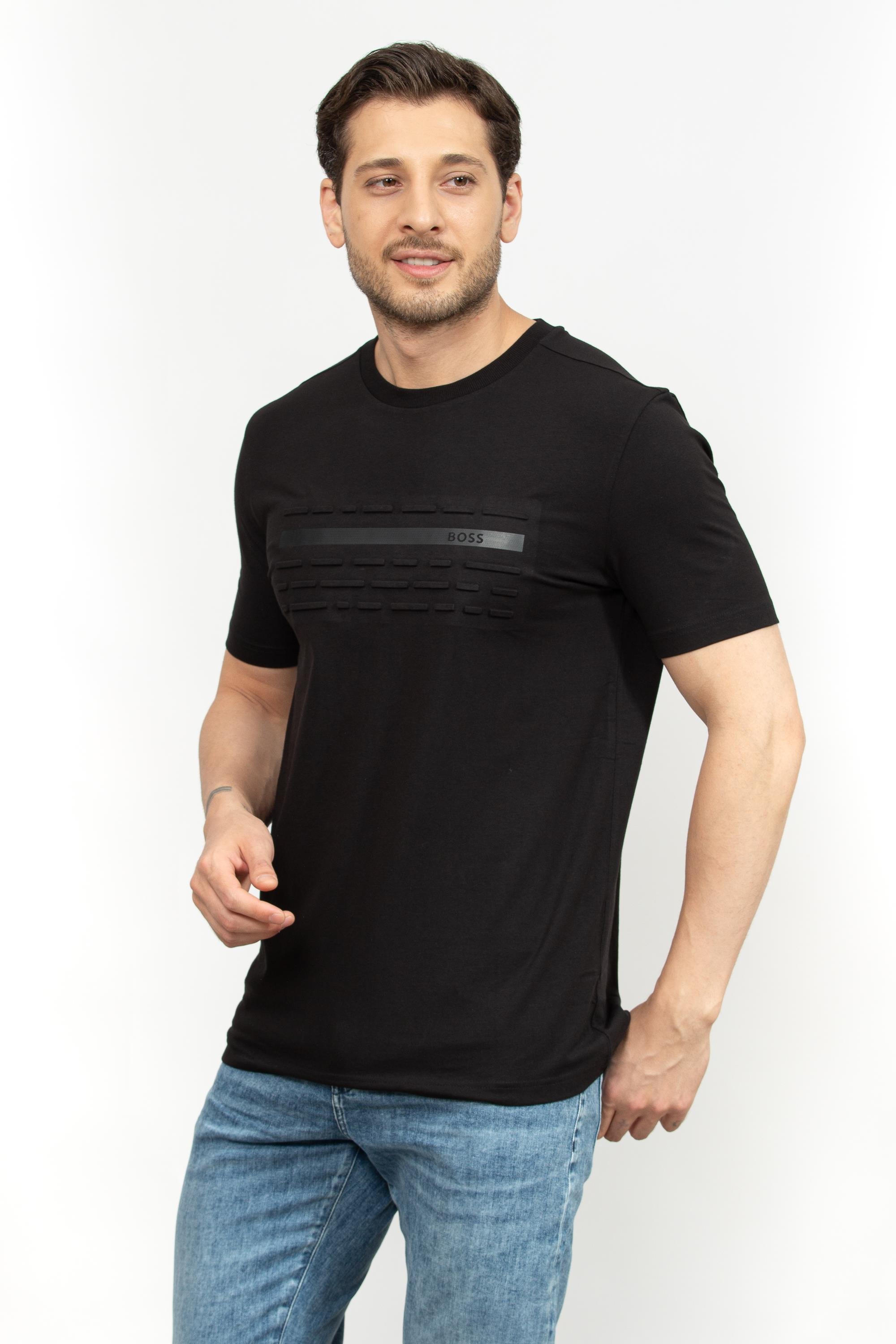 Boss Erkek Bisiklet Yaka T-Shirt