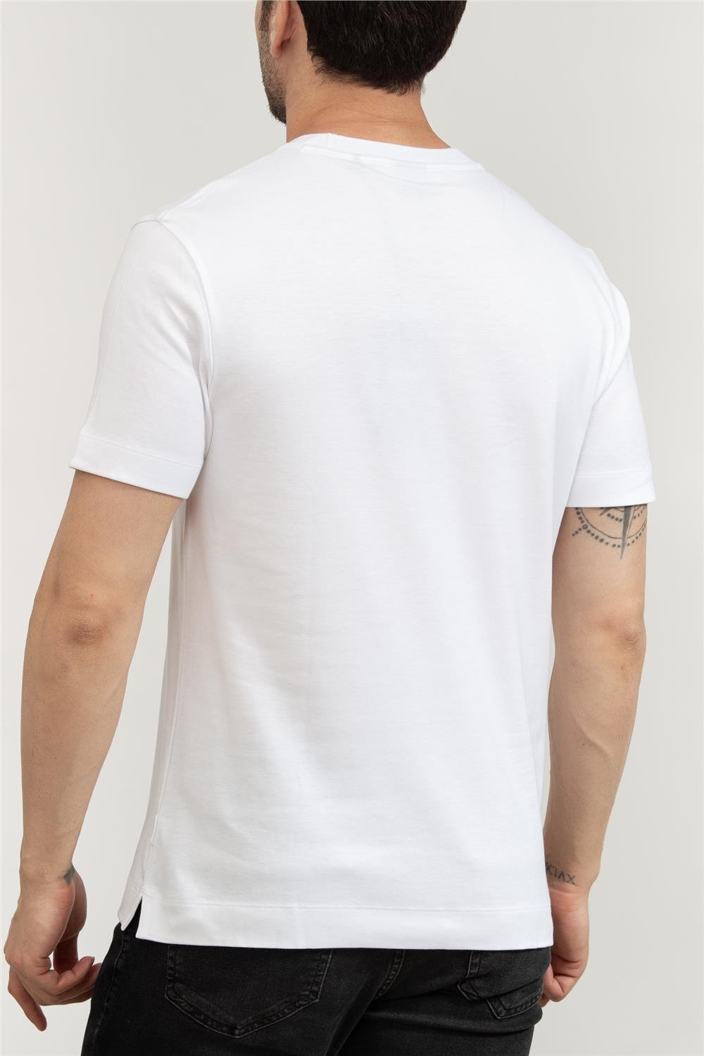 Boss Erkek Bisiklet Yaka T-Shirt