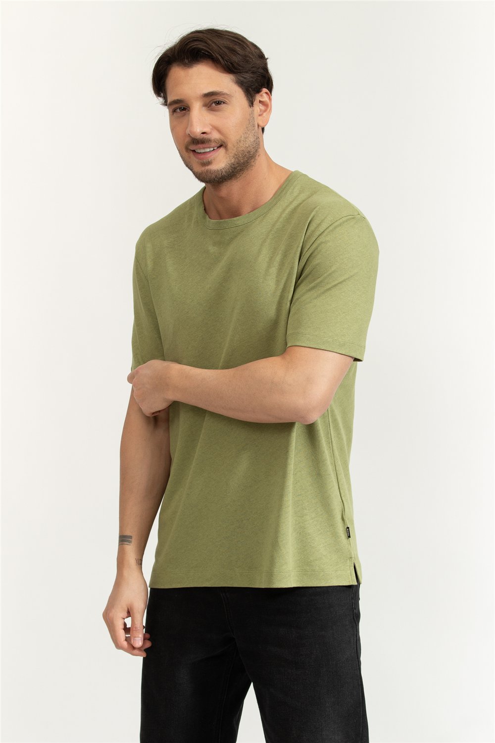 Boss Erkek Bisiklet Yaka T-Shirt