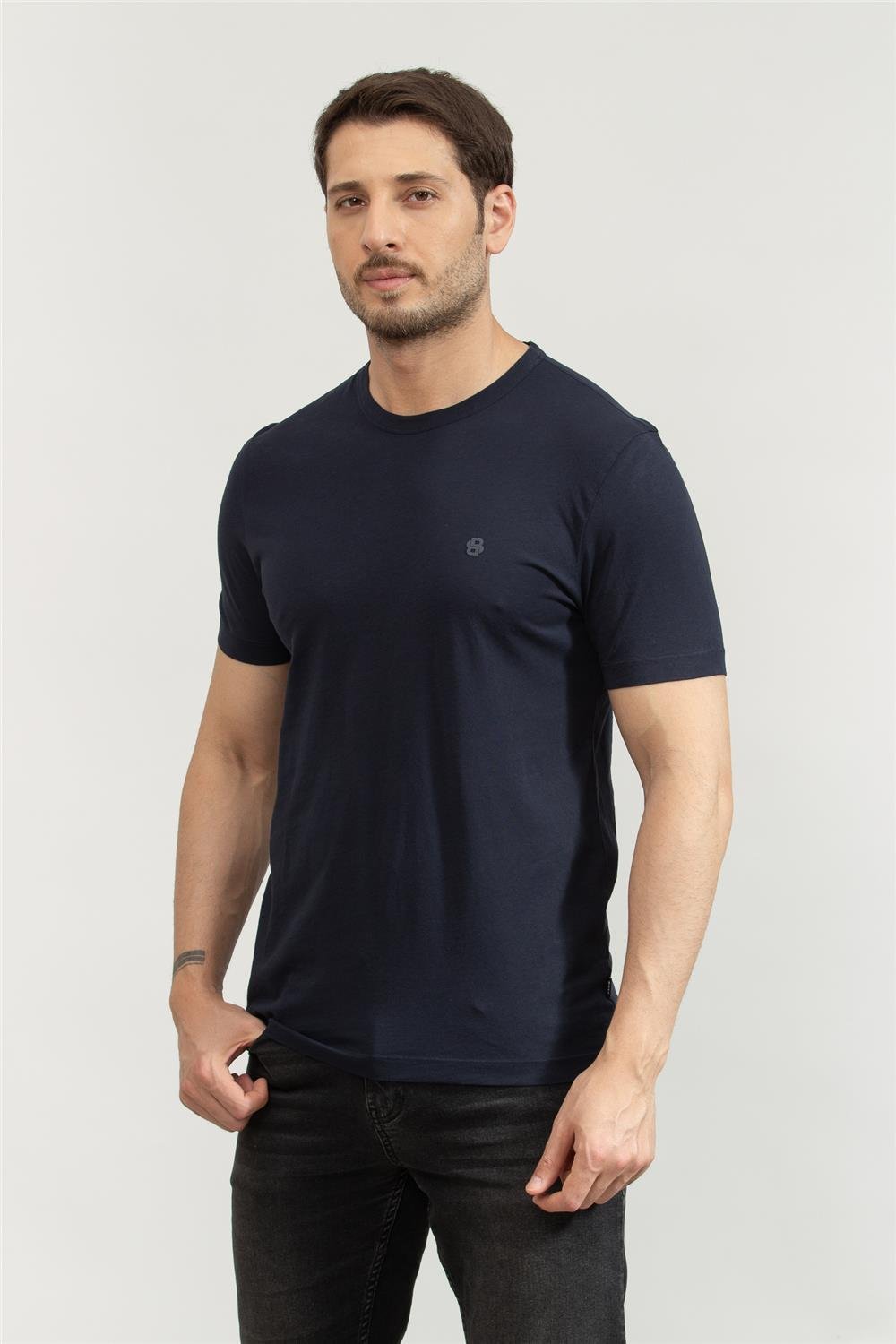 Boss Erkek Bisiklet Yaka T-Shirt