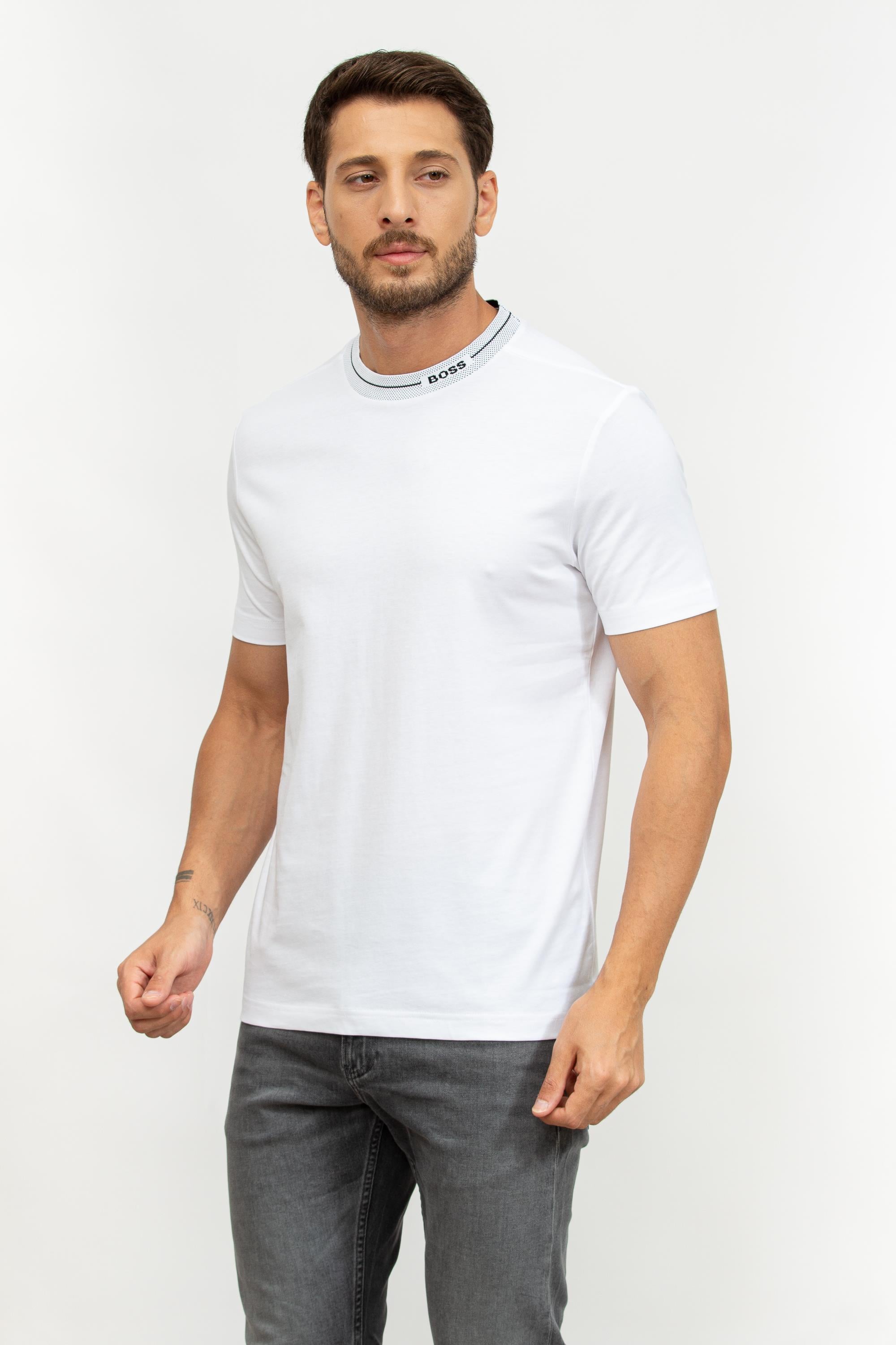 Boss Erkek Bisiklet Yaka T-Shirt