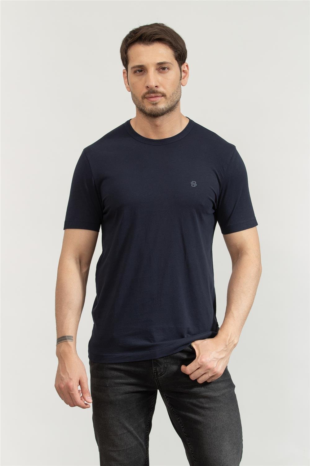 Boss Erkek Bisiklet Yaka T-Shirt
