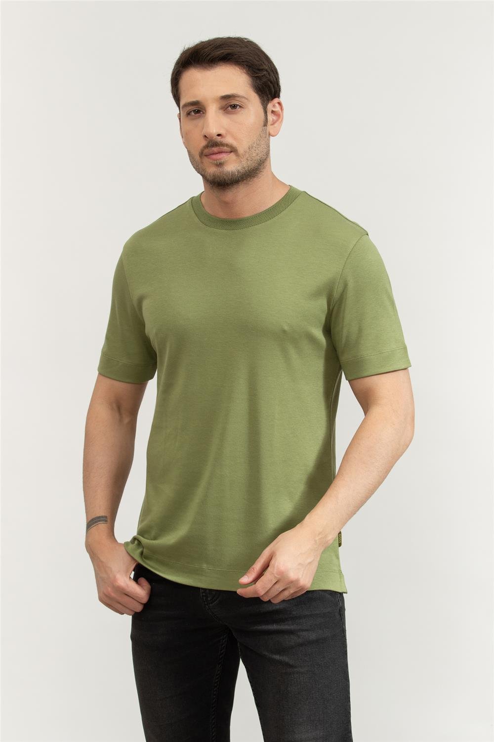 Boss Erkek Bisiklet Yaka T-Shirt
