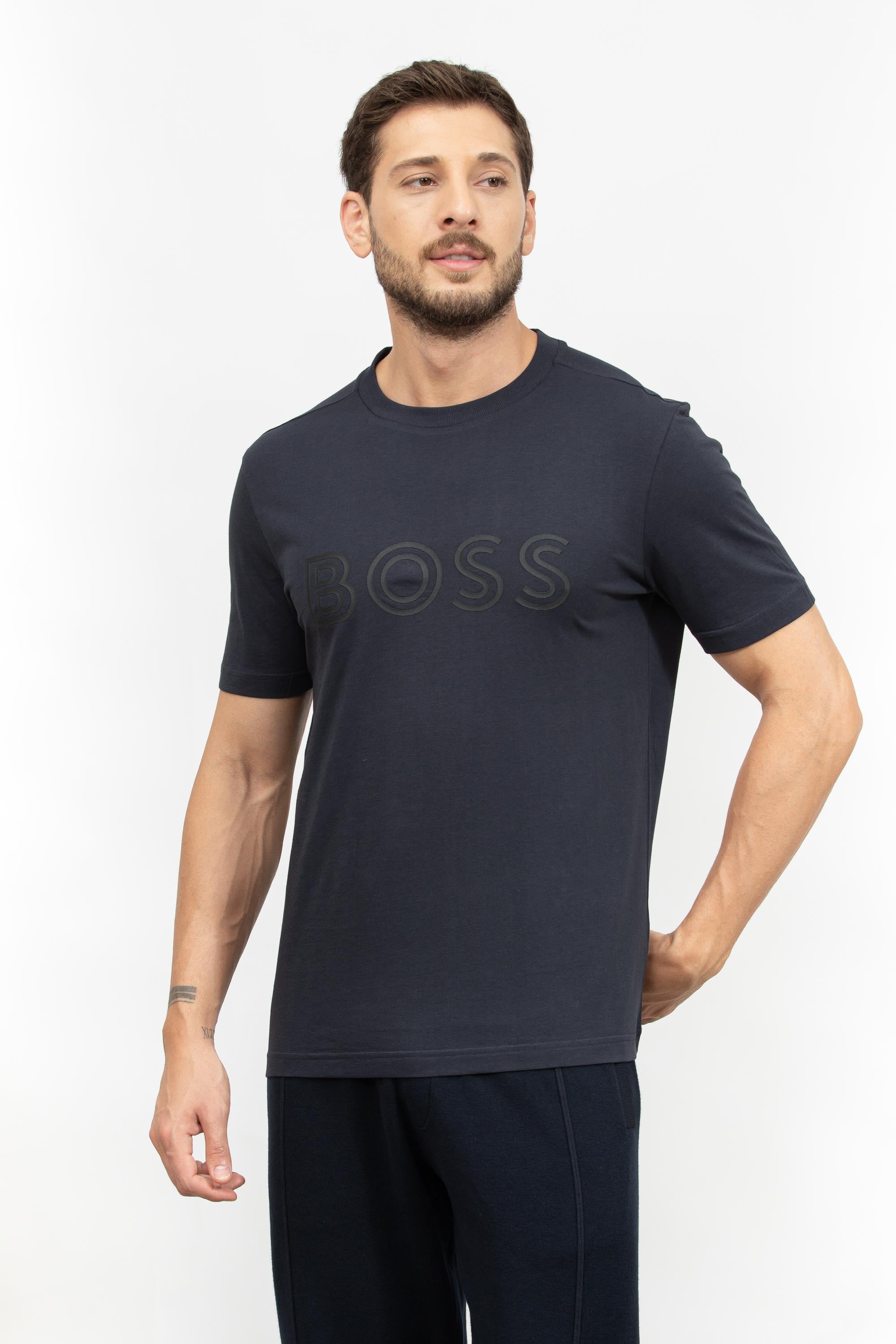 Boss Erkek Bisiklet Yaka T-Shirt