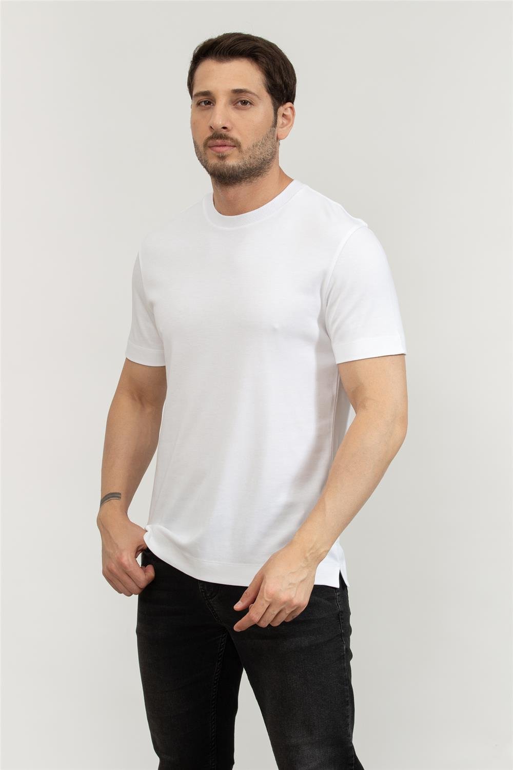 Boss Erkek Bisiklet Yaka T-Shirt