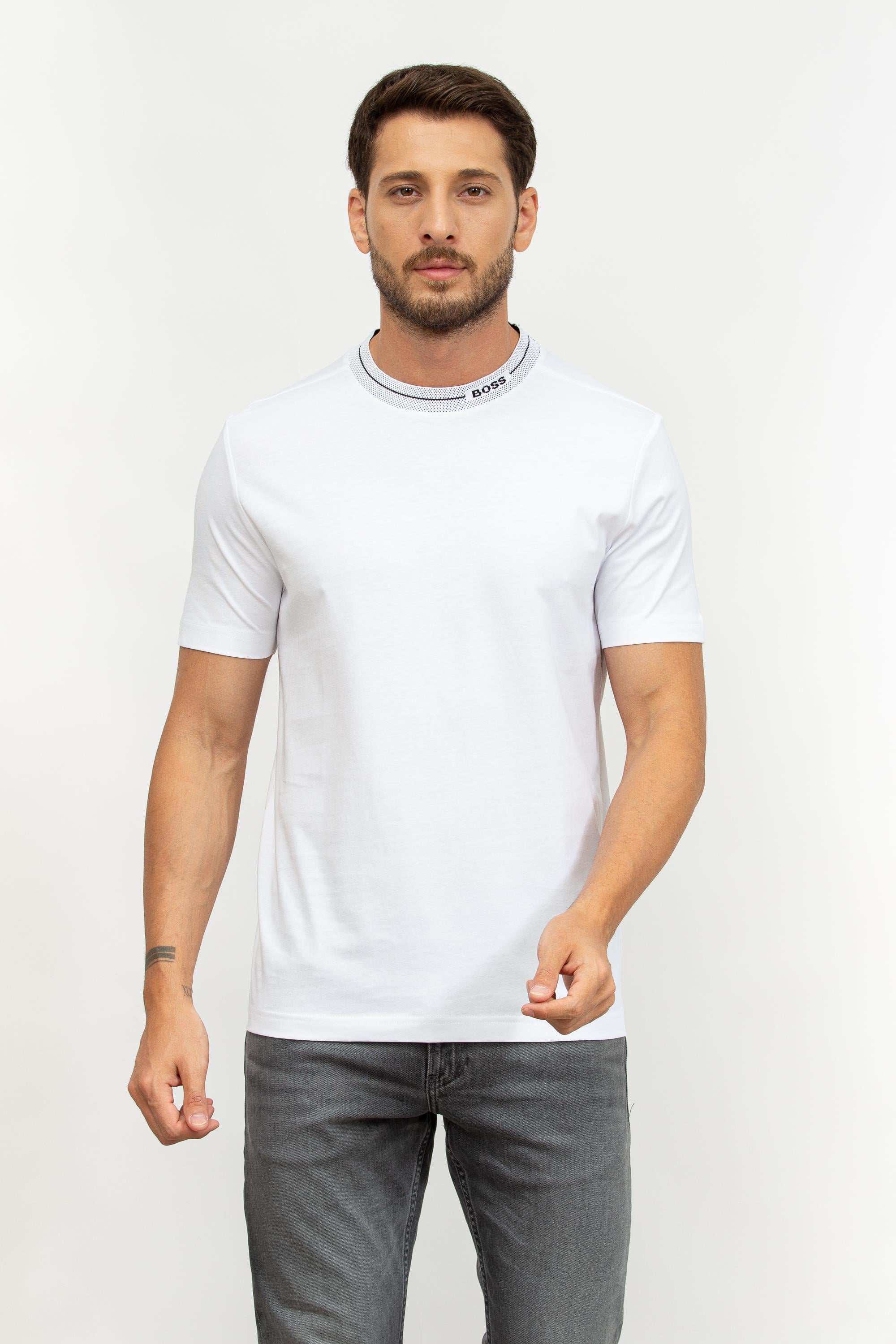 Boss Erkek Bisiklet Yaka T-Shirt