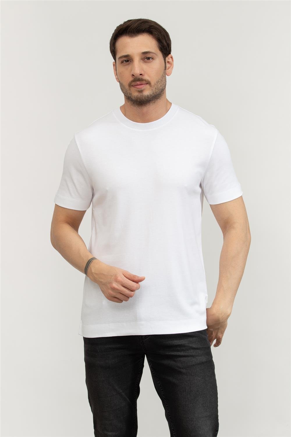 Boss Erkek Bisiklet Yaka T-Shirt