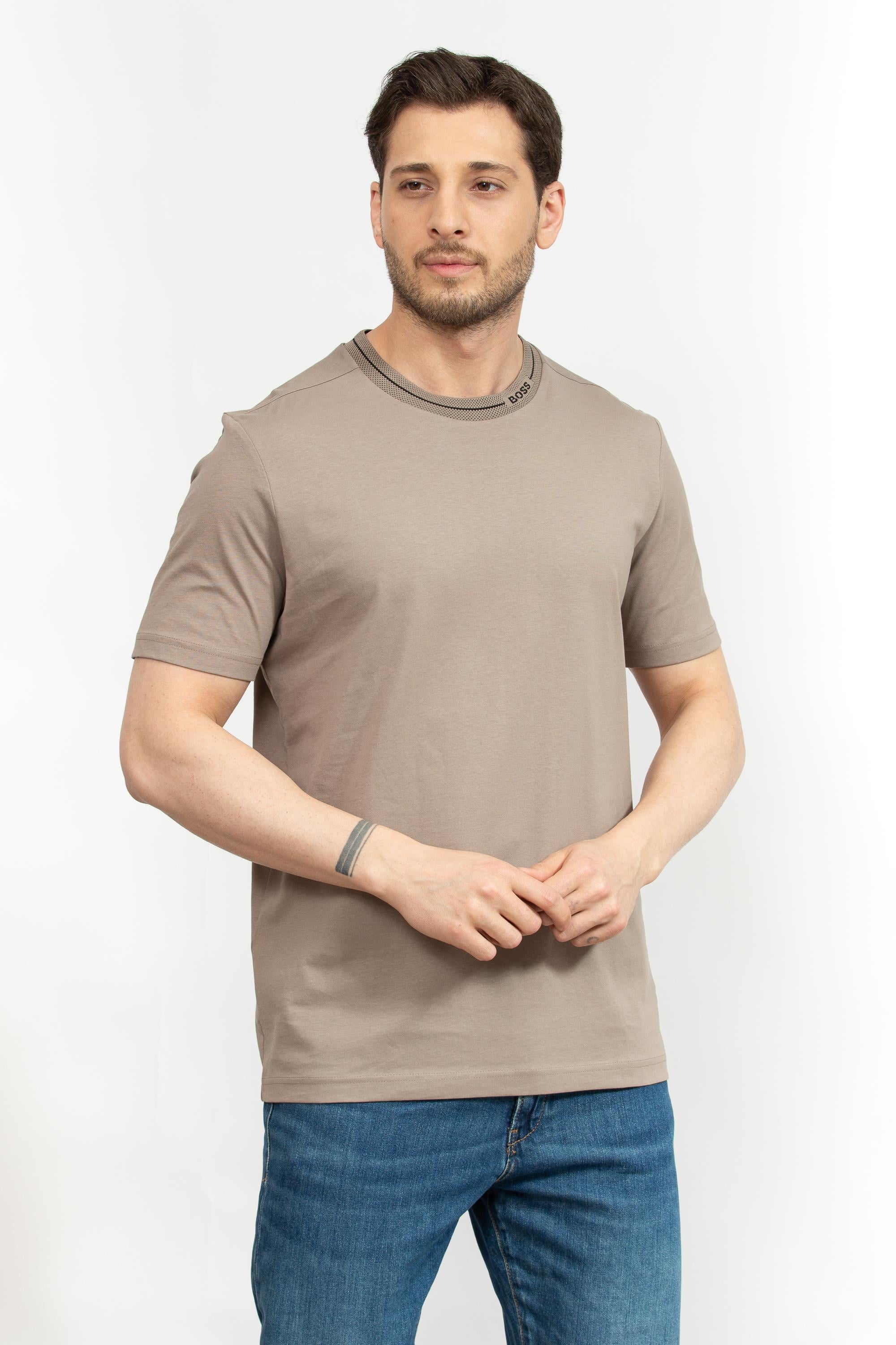 Boss Erkek Bisiklet Yaka T-Shirt