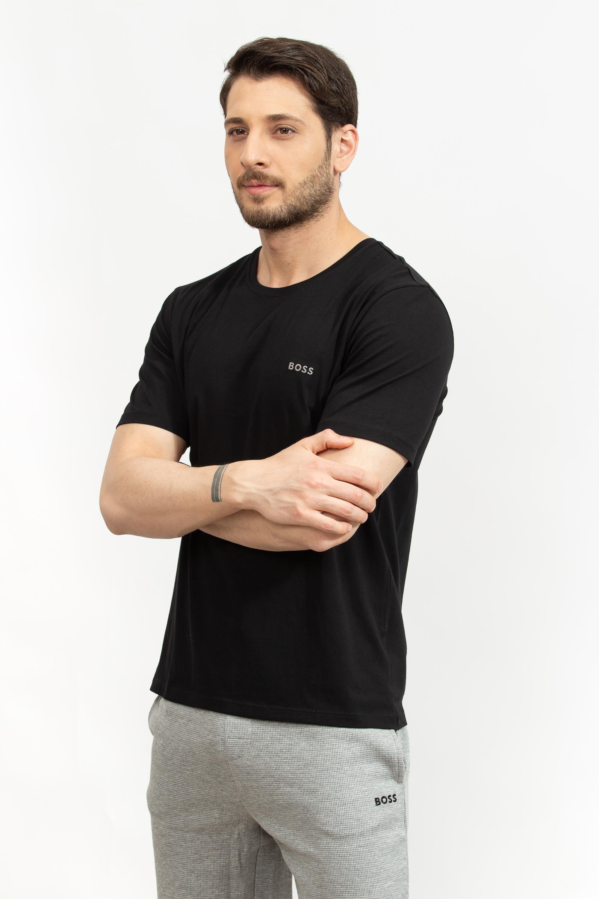 Boss Erkek Bisiklet Yaka T-Shirt