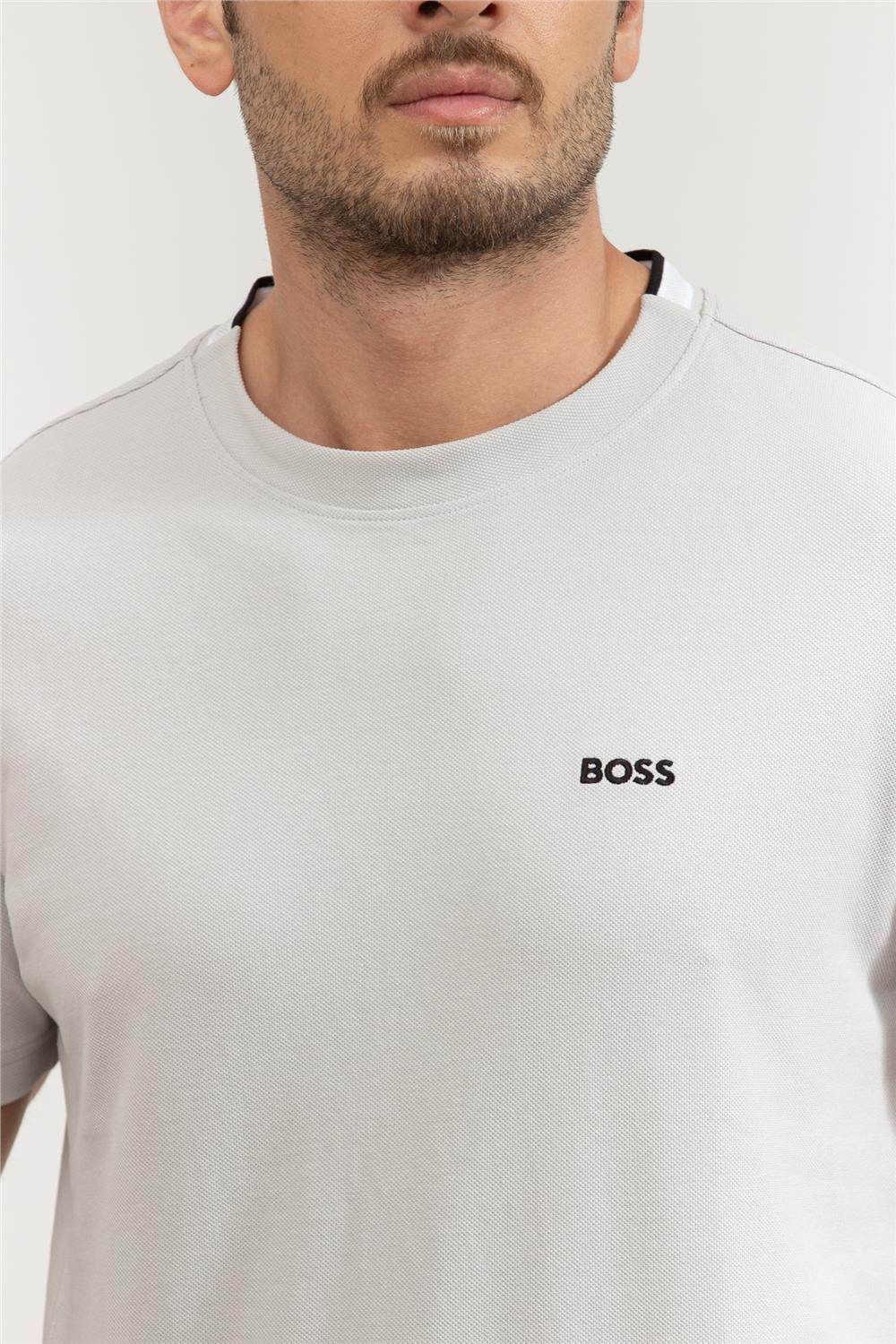 Boss Erkek Bisiklet Yaka T-Shirt