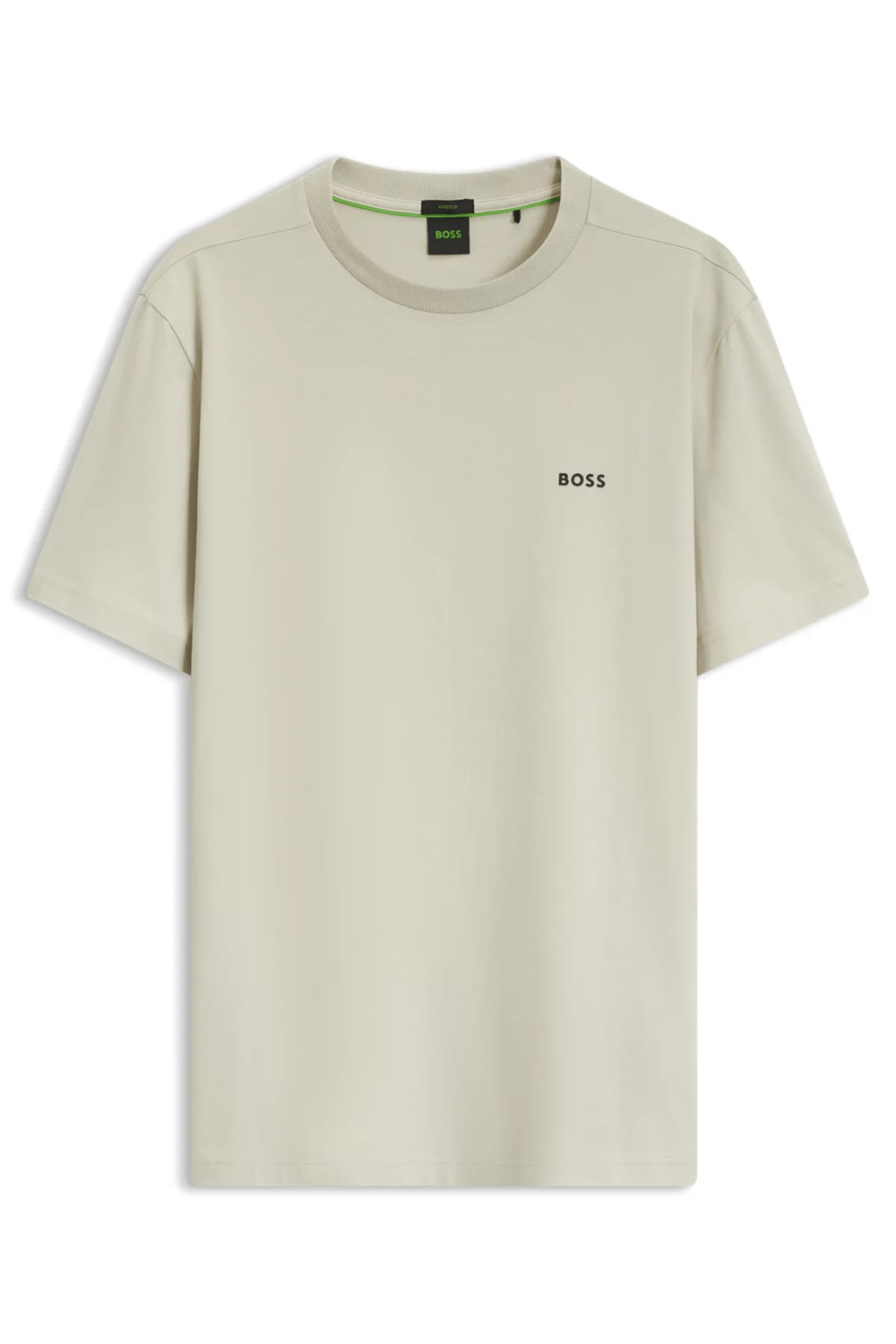 Boss Erkek Bisiklet Yaka T-Shirt Bej