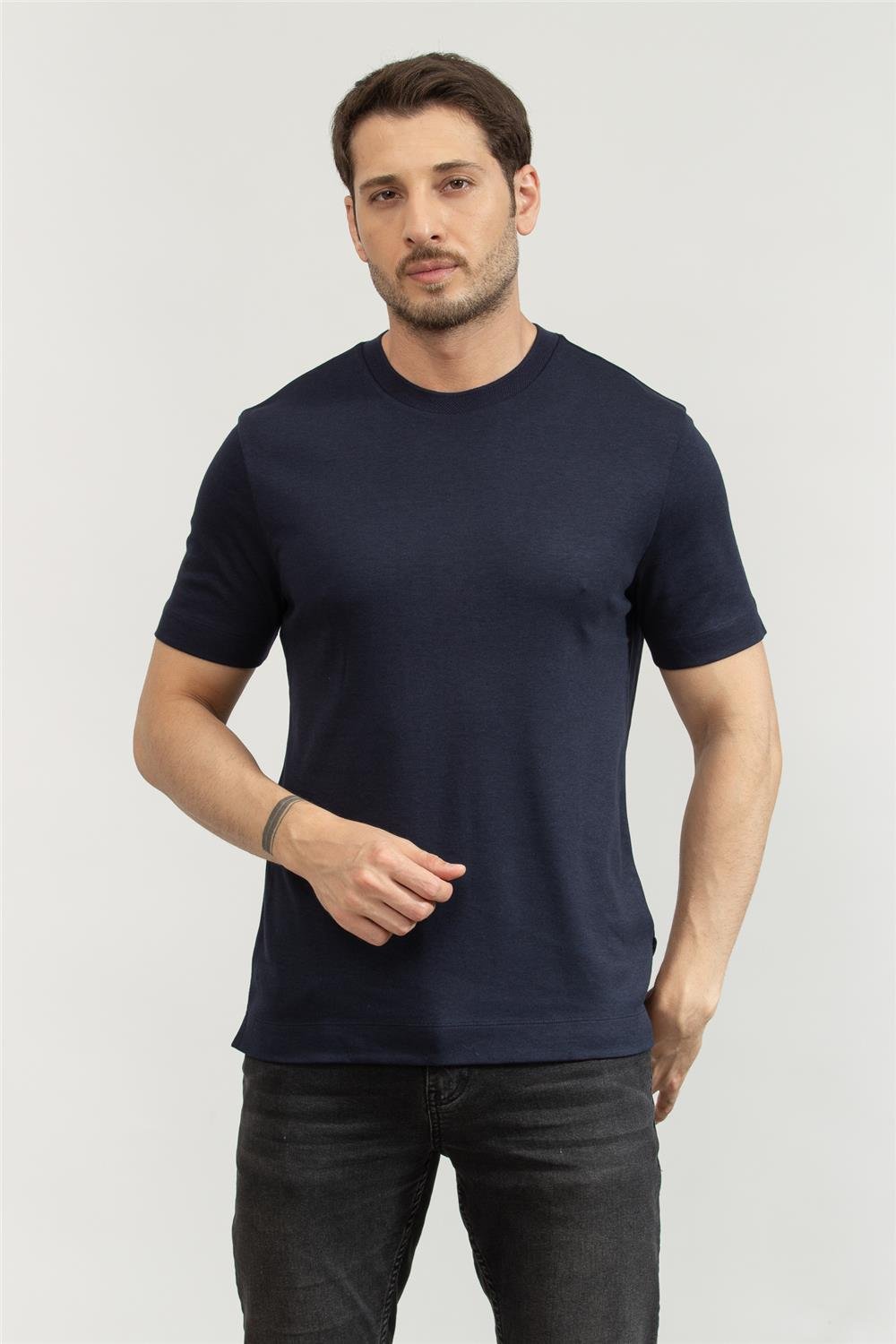 Boss Erkek Bisiklet Yaka T-Shirt