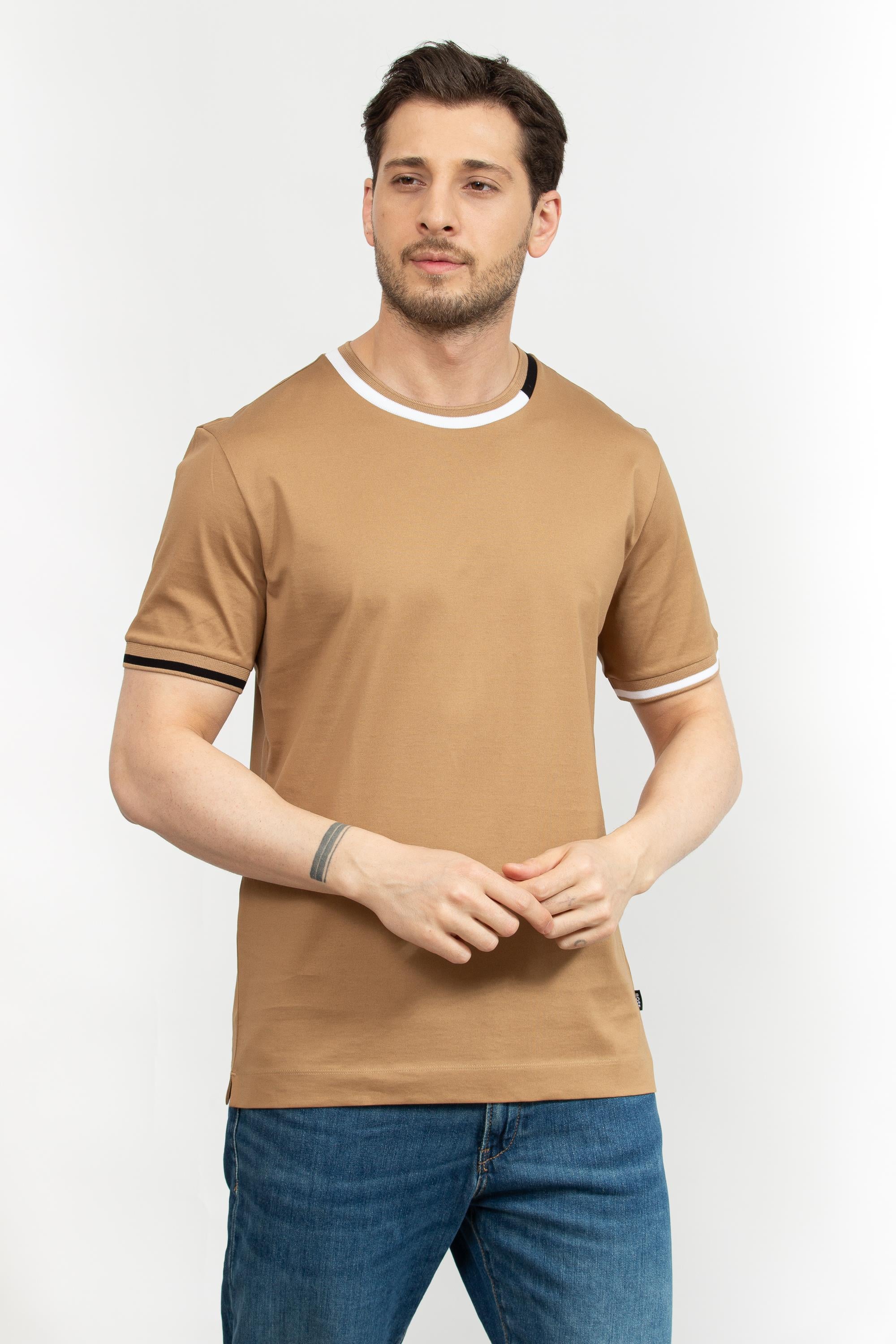 Boss Erkek Bisiklet Yaka T-Shirt