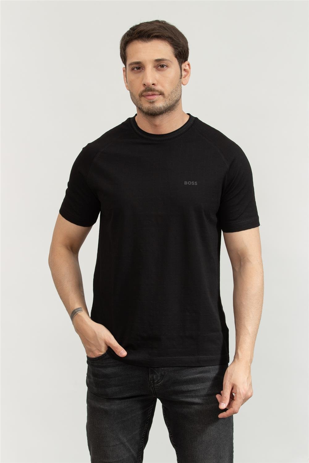 Boss Erkek Bisiklet Yaka T-Shirt