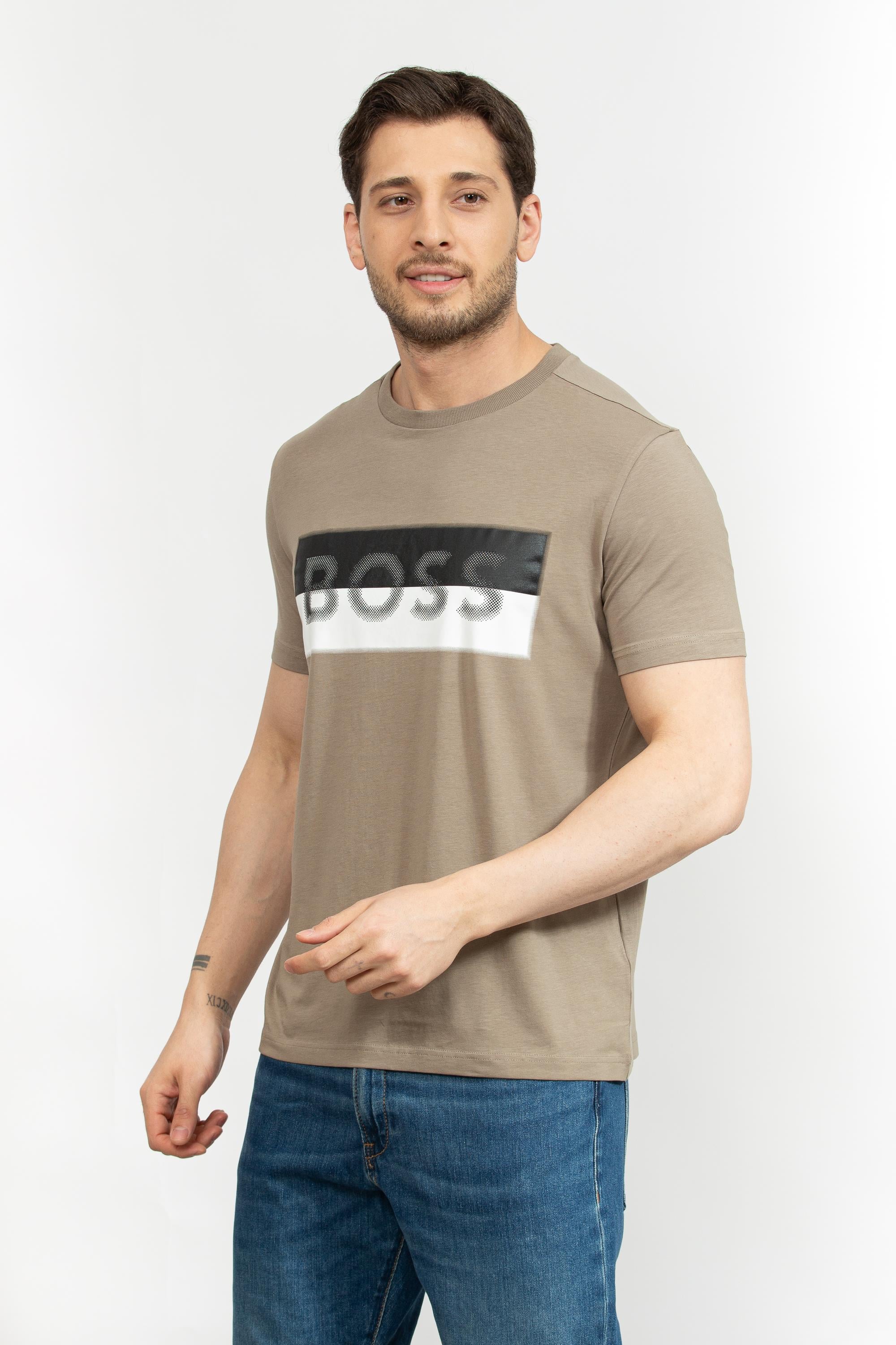 Boss Erkek Bisiklet Yaka T-Shirt