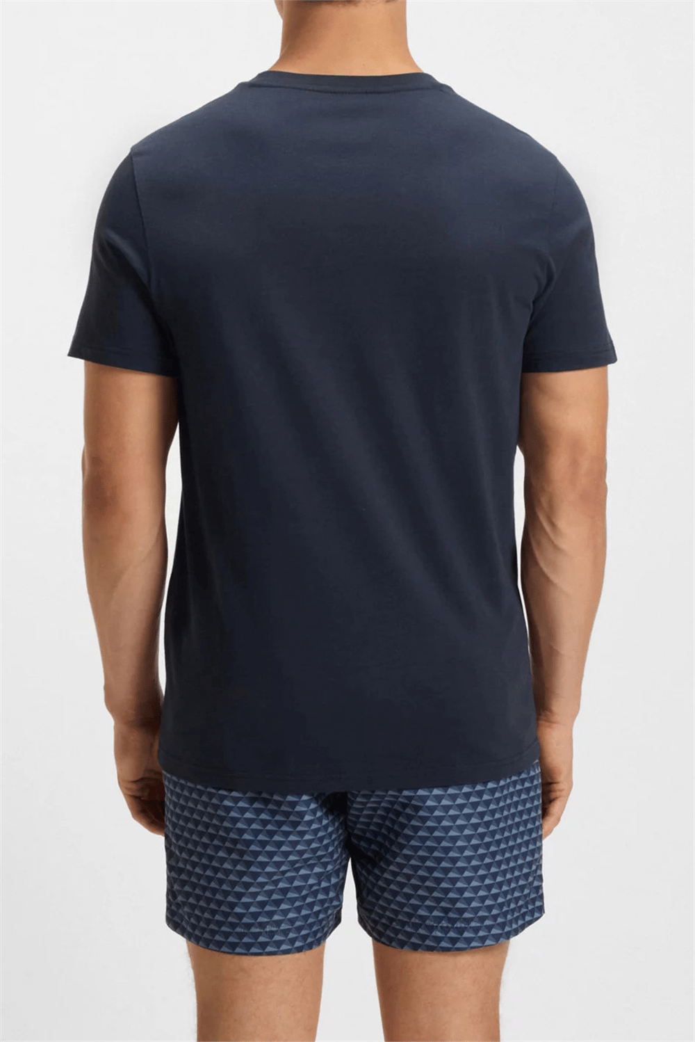 Boss Erkek Bisiklet Yaka T-Shirt Lacivert