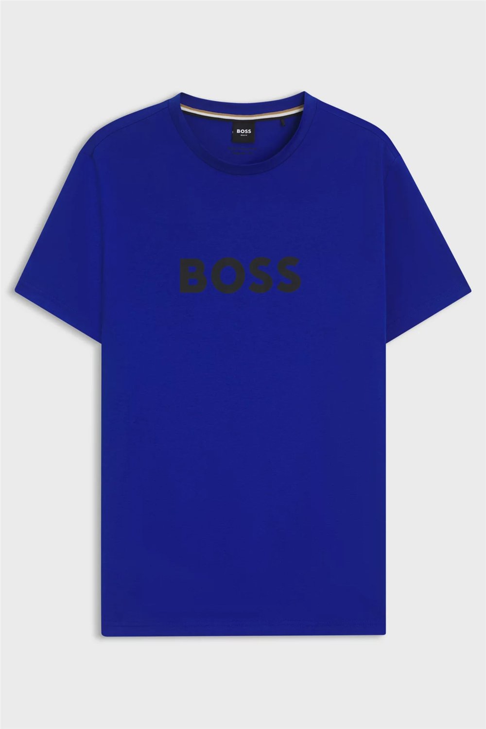 Boss Erkek Bisiklet Yaka T-Shirt Mavi