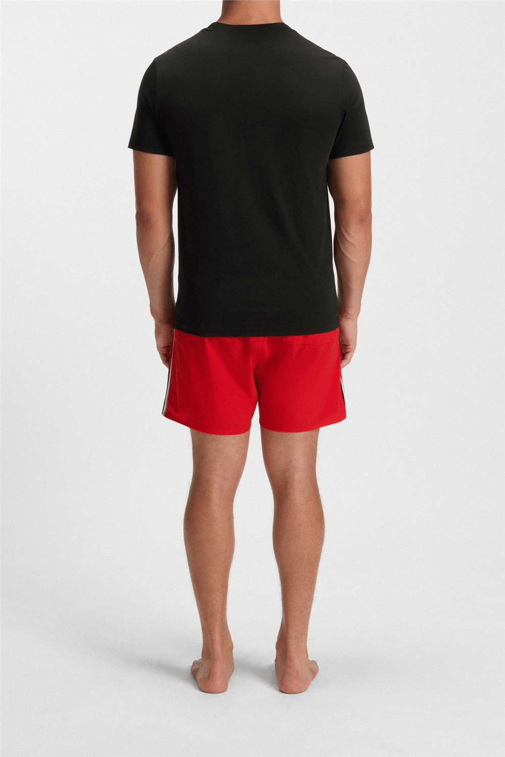 Boss Erkek Bisiklet Yaka T-Shirt Siyah