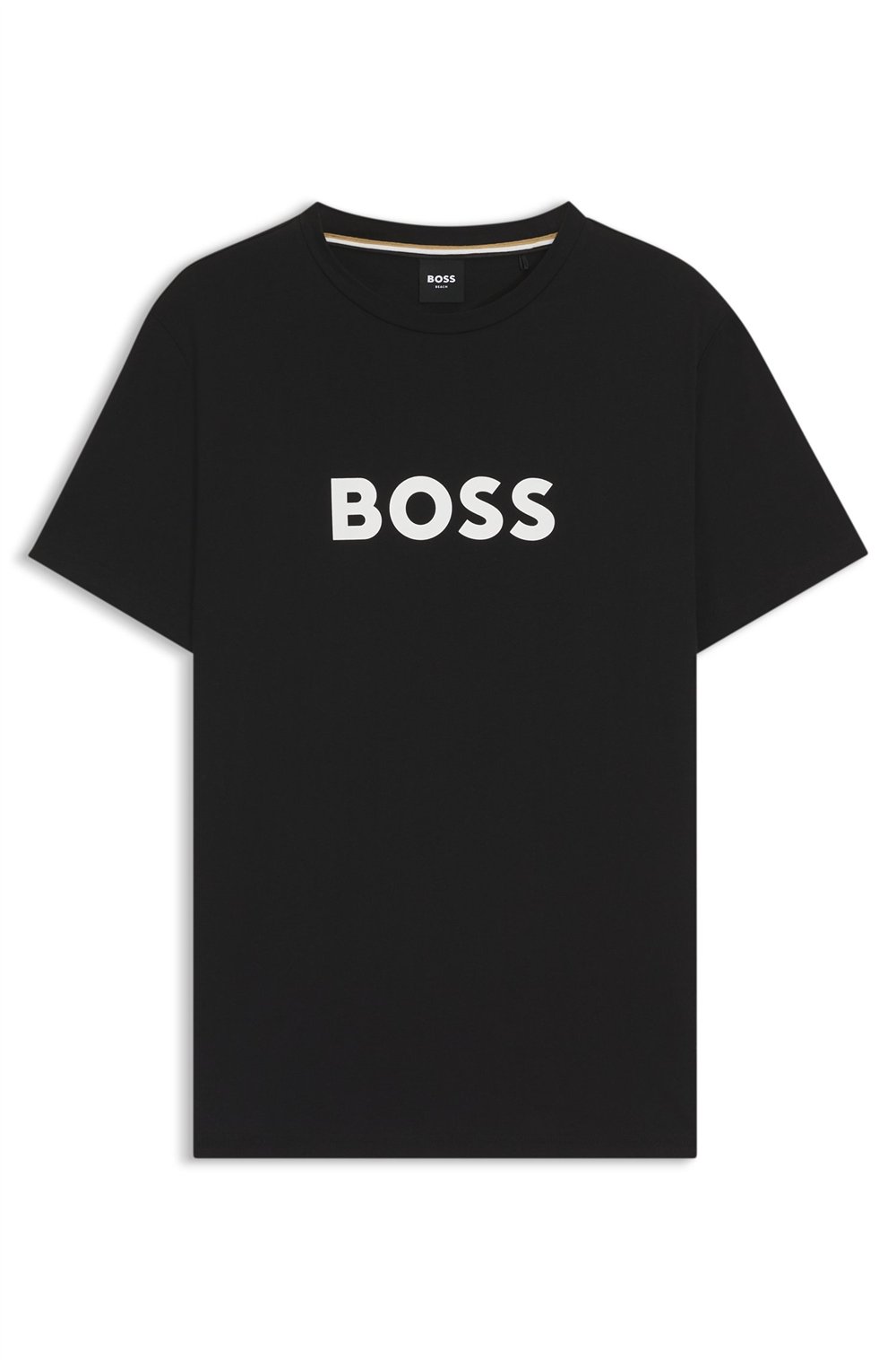 Boss Erkek Bisiklet Yaka T-Shirt Siyah