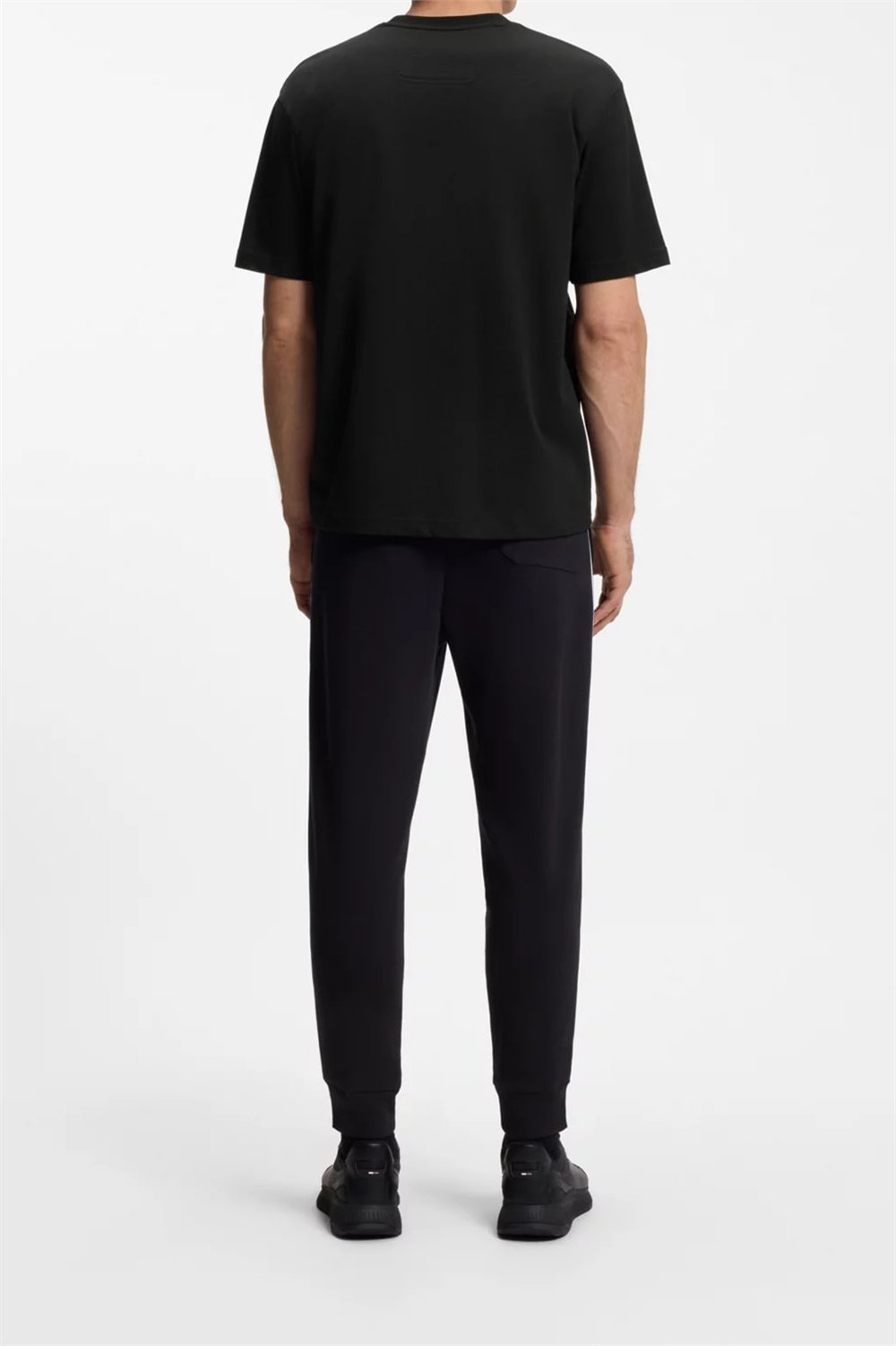 Boss Erkek Bisiklet Yaka T-Shirt Siyah