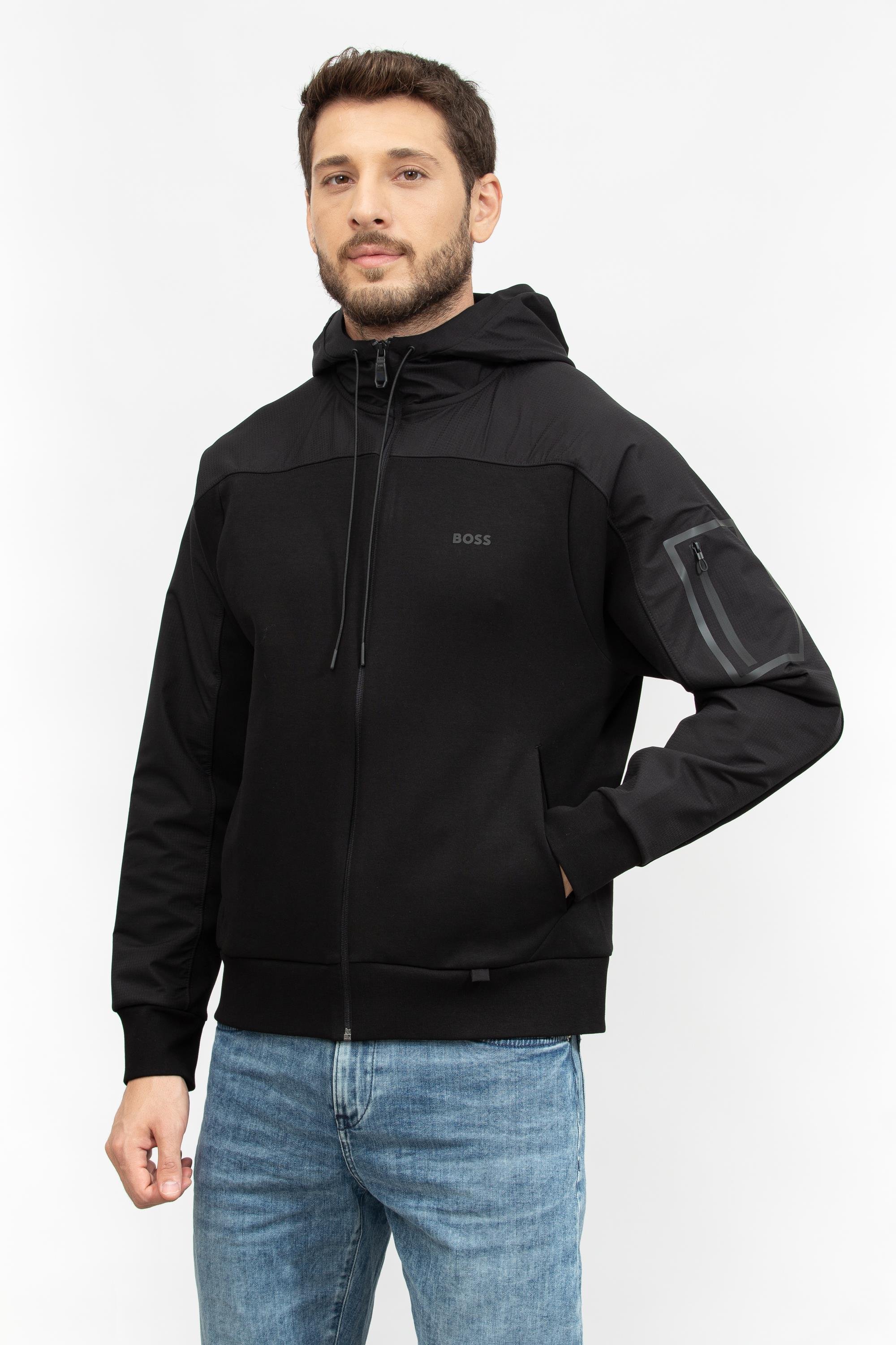 Boss Erkek Fermuarlı Sweatshirt