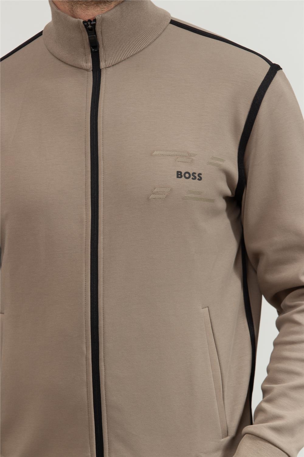 Boss Erkek Fermuarlı Sweatshirt