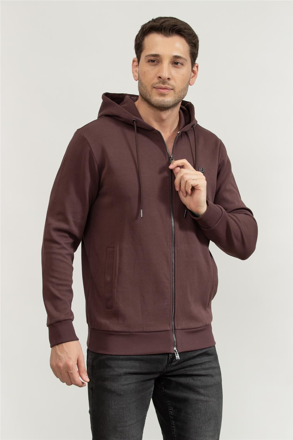 Boss Erkek Fermuarlı Sweatshirt