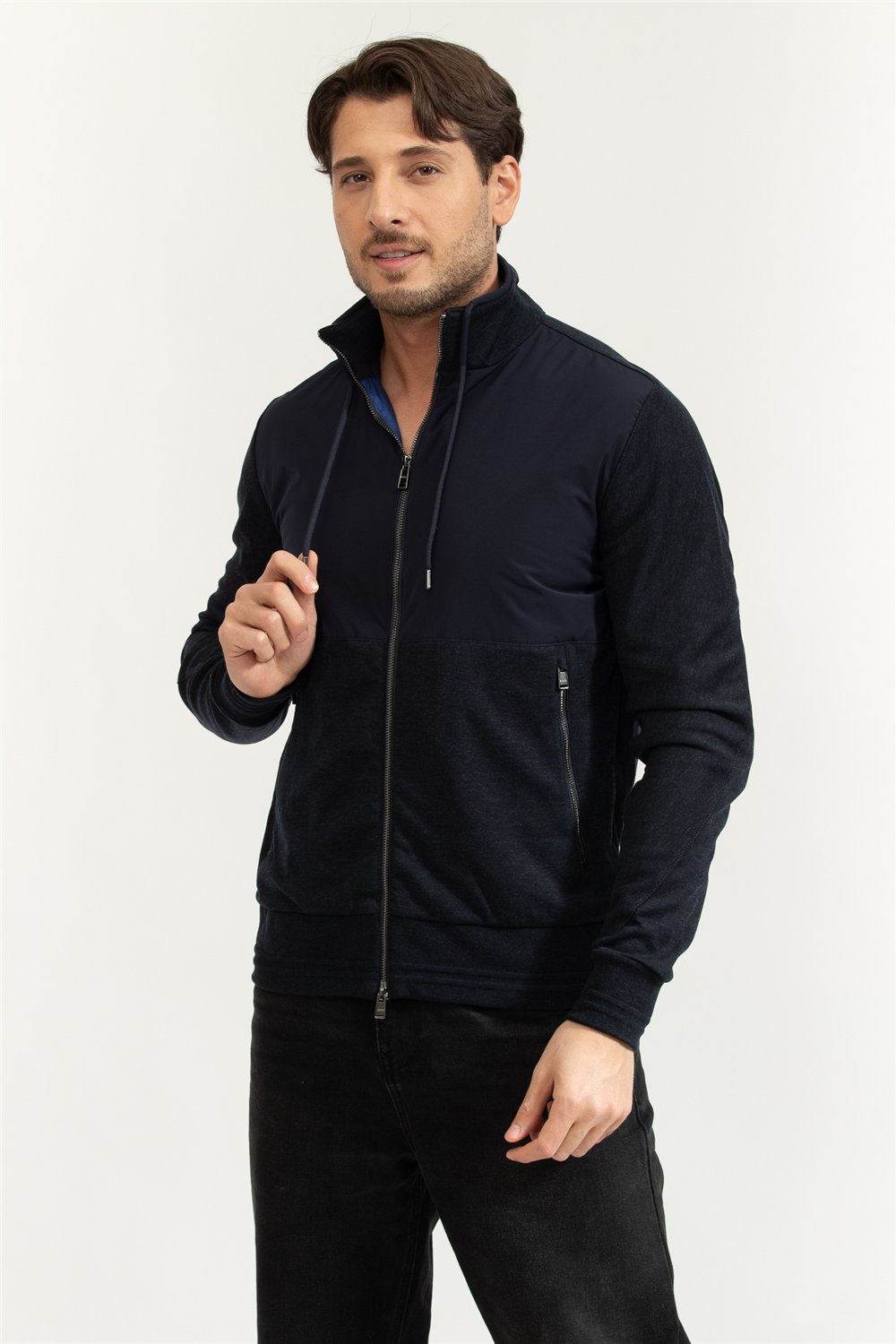 Boss Erkek Fermuarlı Sweatshirt