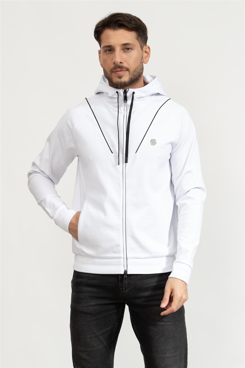 Boss Erkek Fermuarlı Sweatshirt