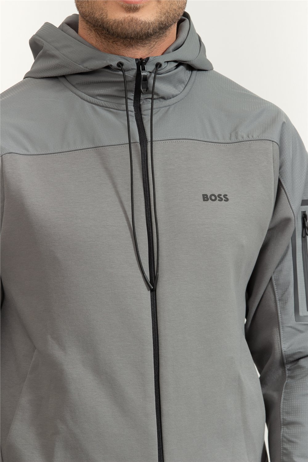 Boss Erkek Fermuarlı Sweatshirt