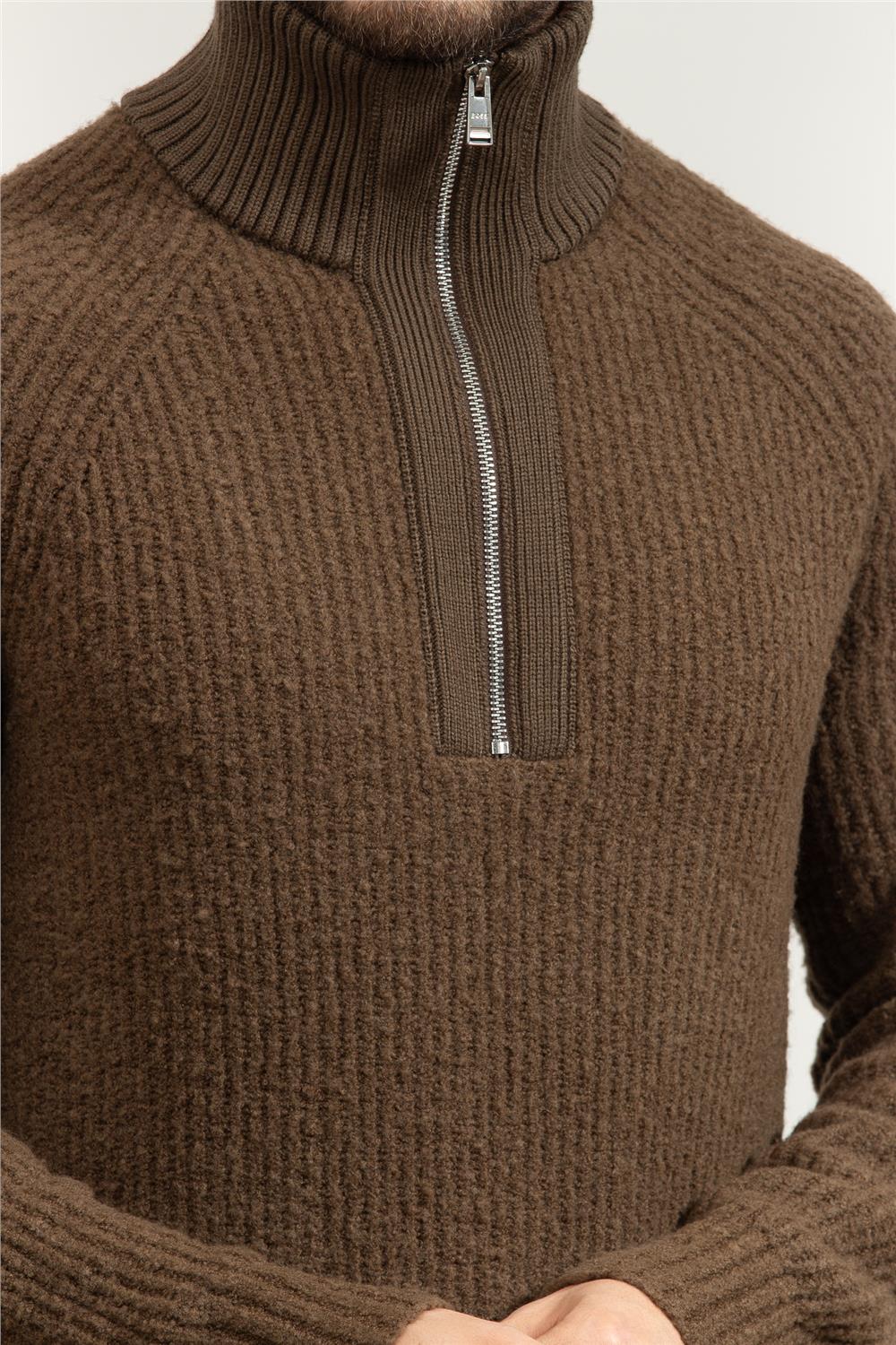 Boss Erkek Fermuarlı Sweatshirt