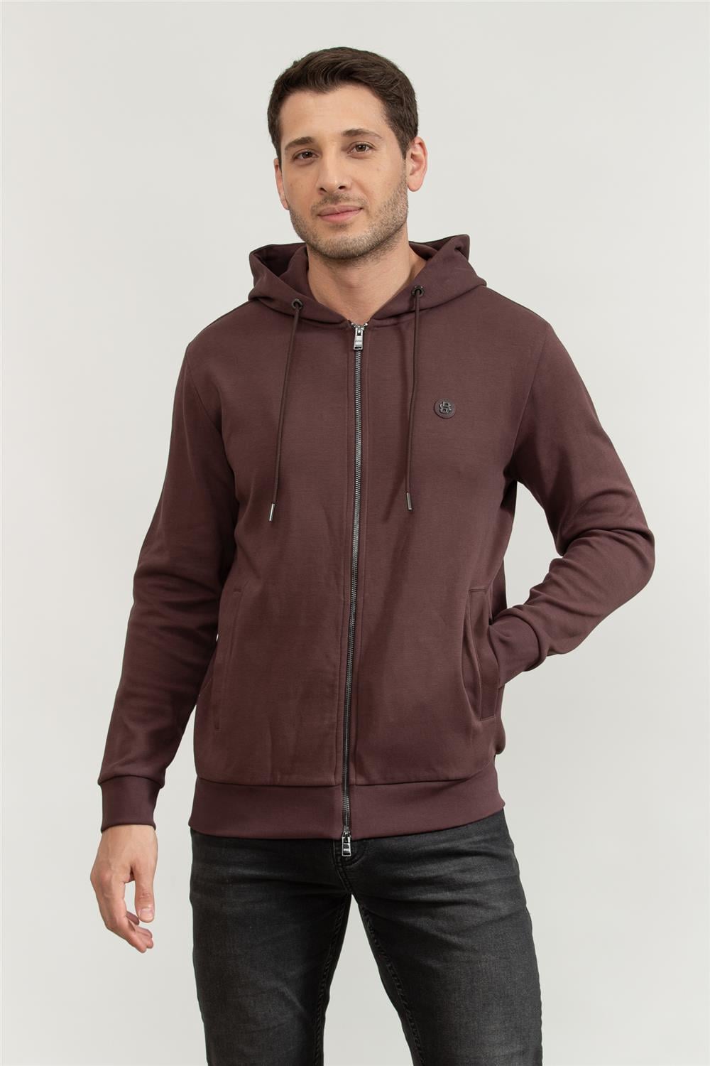 Boss Erkek Fermuarlı Sweatshirt