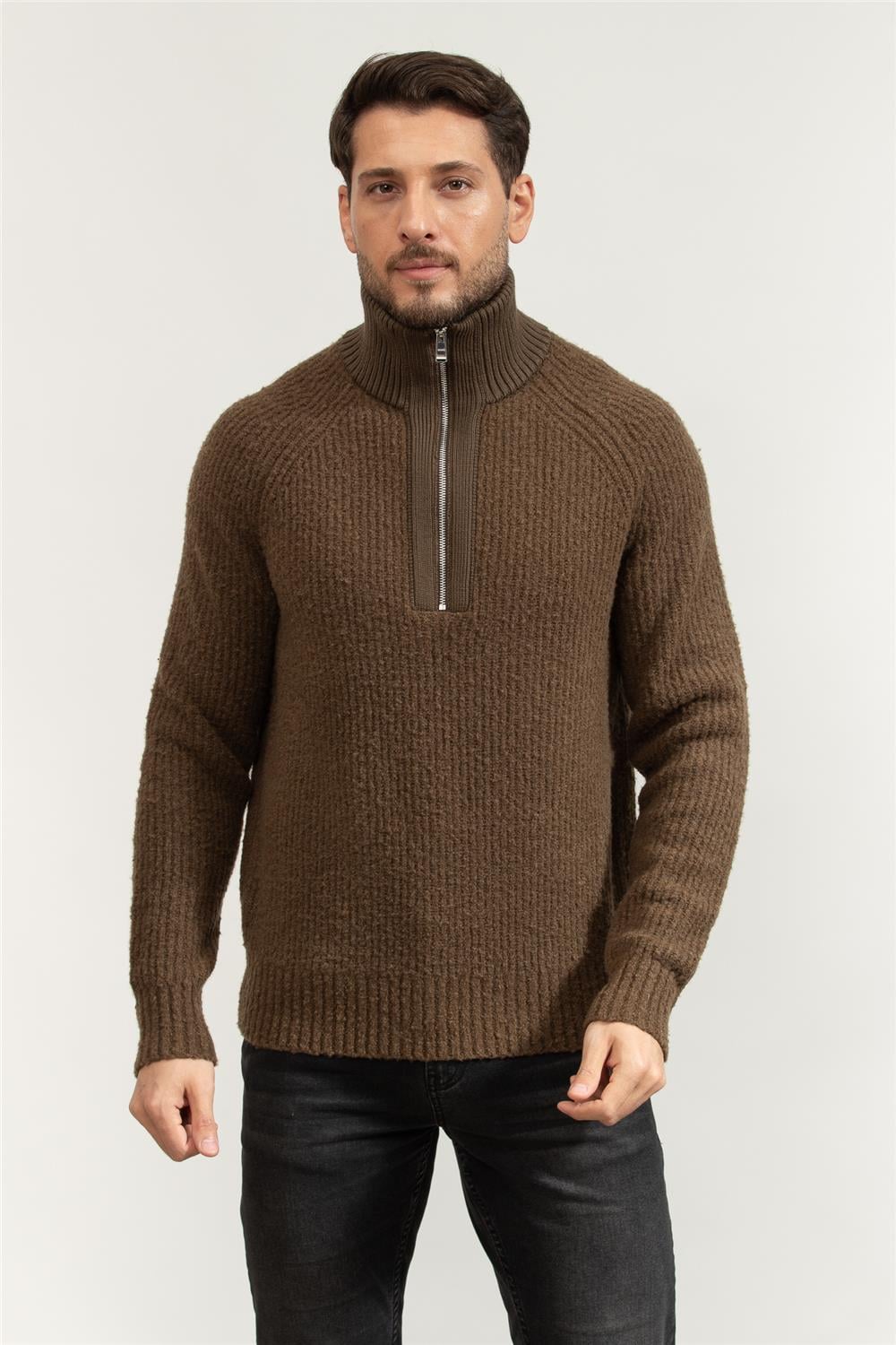 Boss Erkek Fermuarlı Sweatshirt