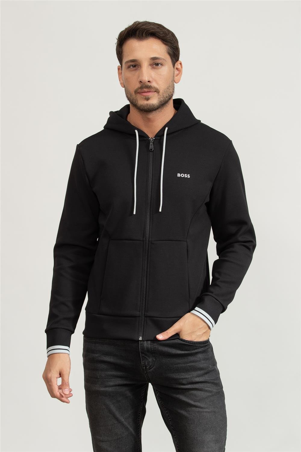 Boss Erkek Kapüşonlu Sweatshirt