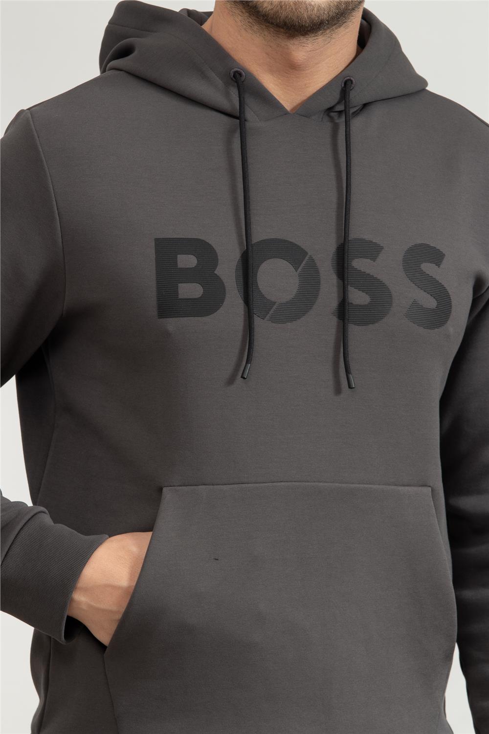Boss Erkek Kapüşonlu Sweatshirt