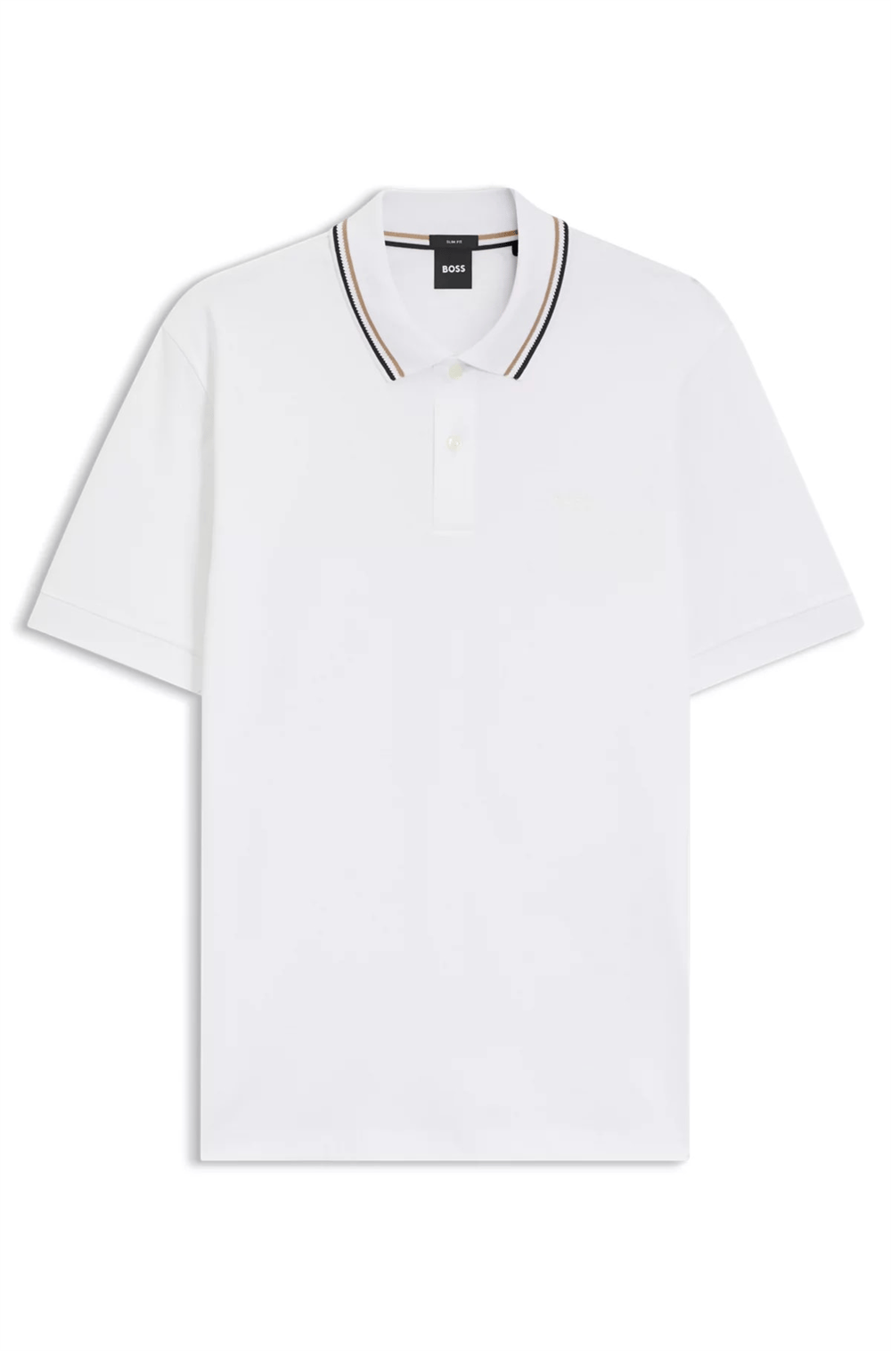 Boss Erkek Polo Yaka T-Shirt Beyaz