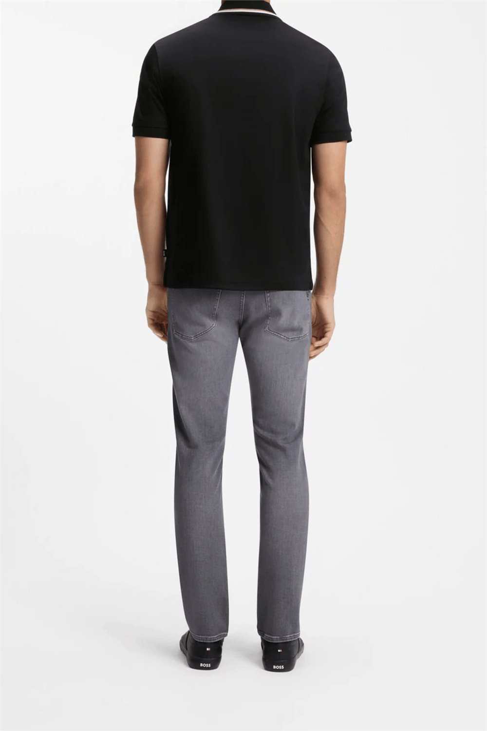 Boss Erkek Polo Yaka T-Shirt Siyah