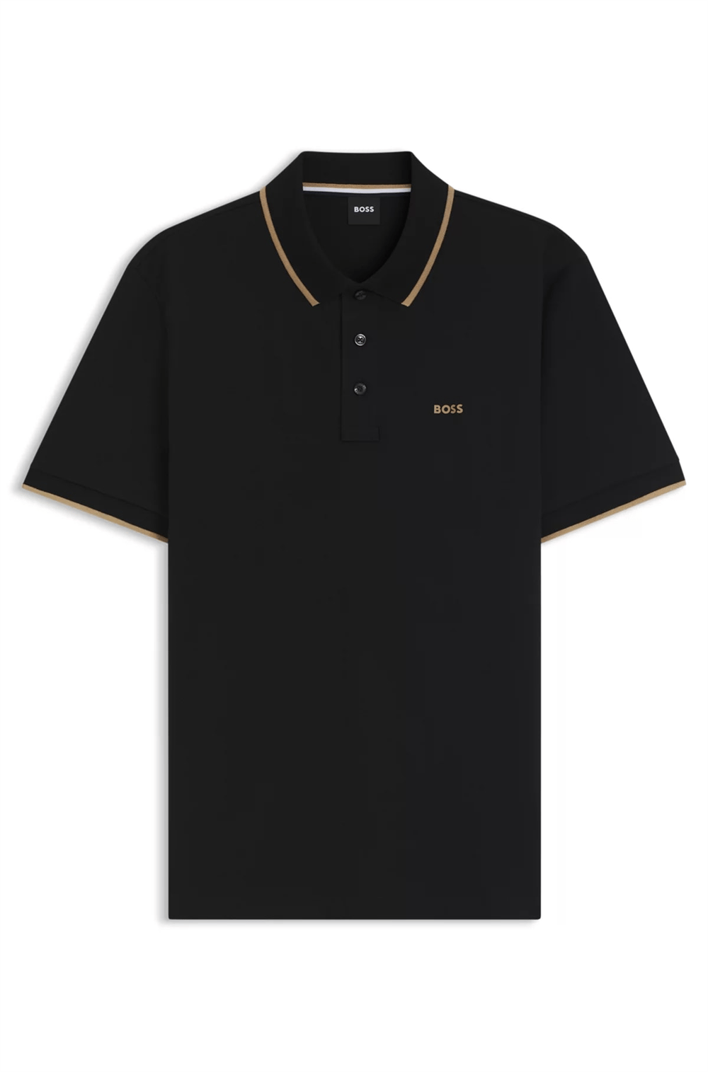 Boss Erkek Polo Yaka T-Shirt Siyah