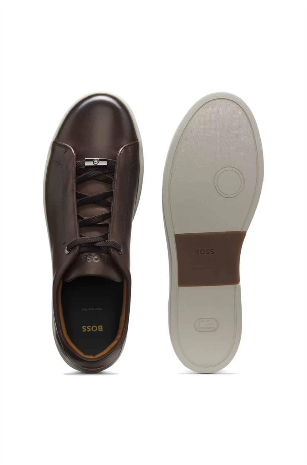 BOSS Gary L Tenn Buhd Erkek Sneaker Kahverengi