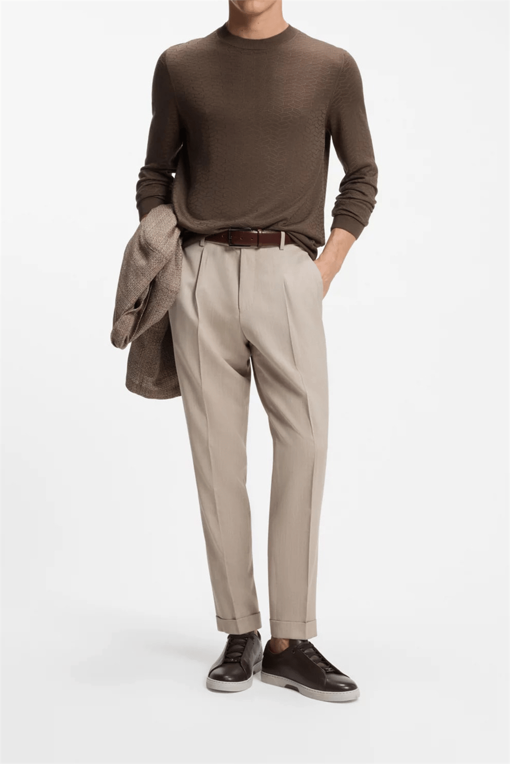 BOSS Gary L Tenn Buhd Erkek Sneaker Kahverengi