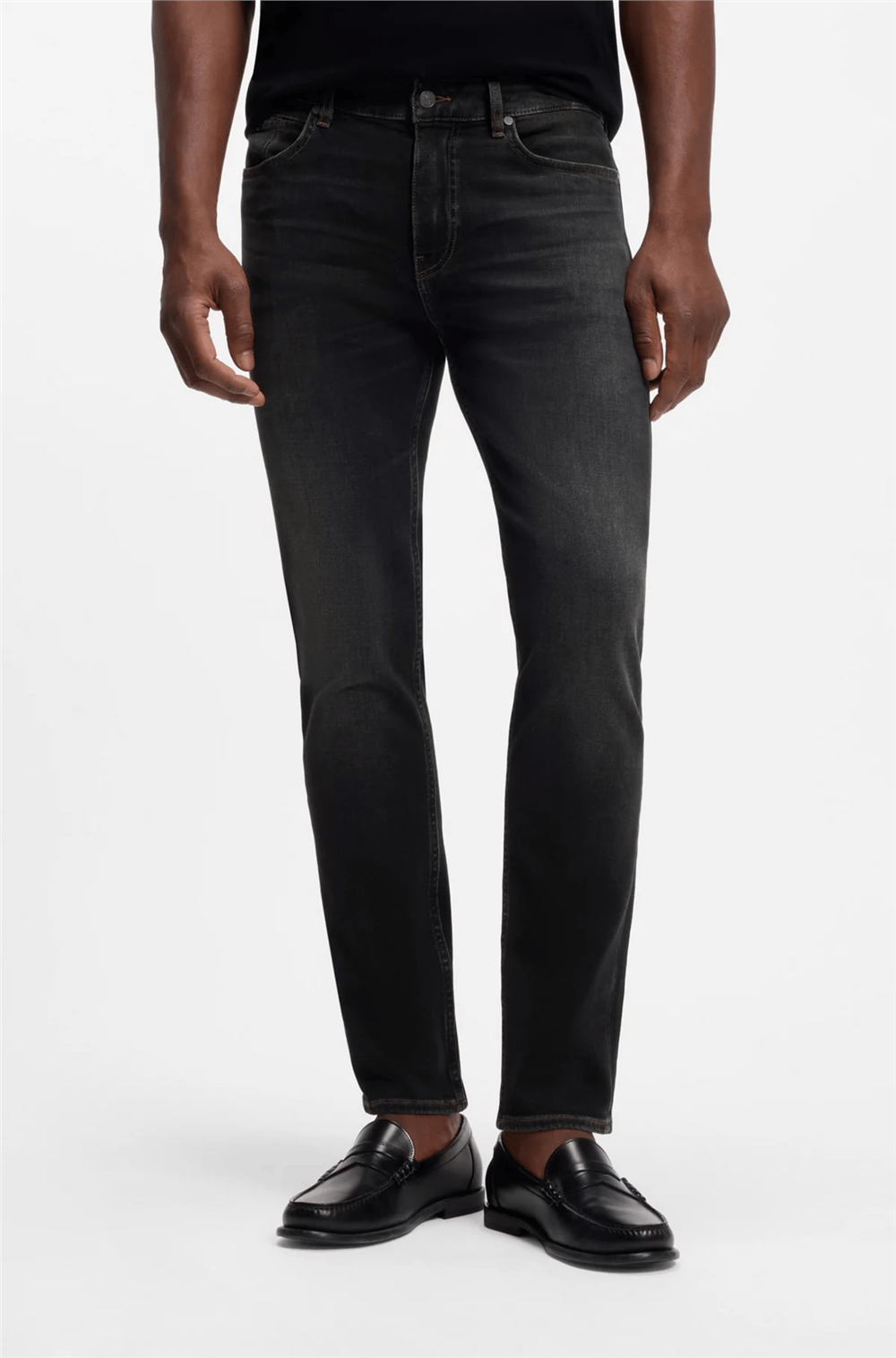 BOSS H Delaware Erkek Jean Pantolon Siyah