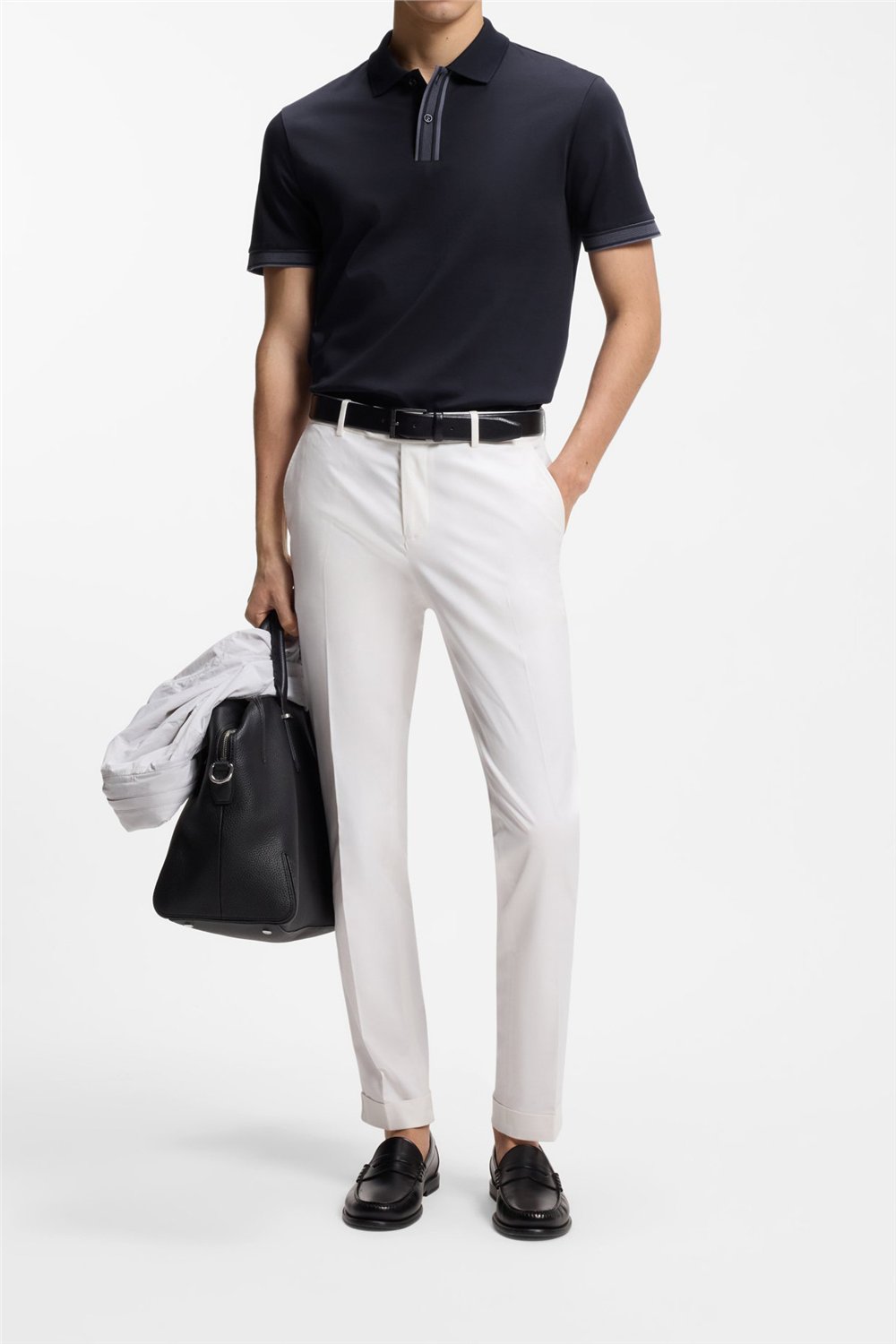 Boss H Parlay 238 Erkek Polo Yaka T-Shirt Mavi