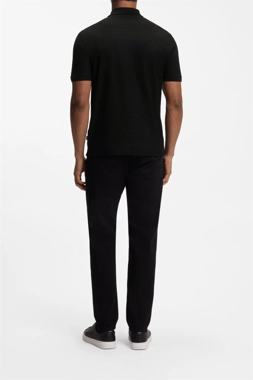BOSS H Parlay 321 Erkek Polo Yaka T-Shirt Siyah