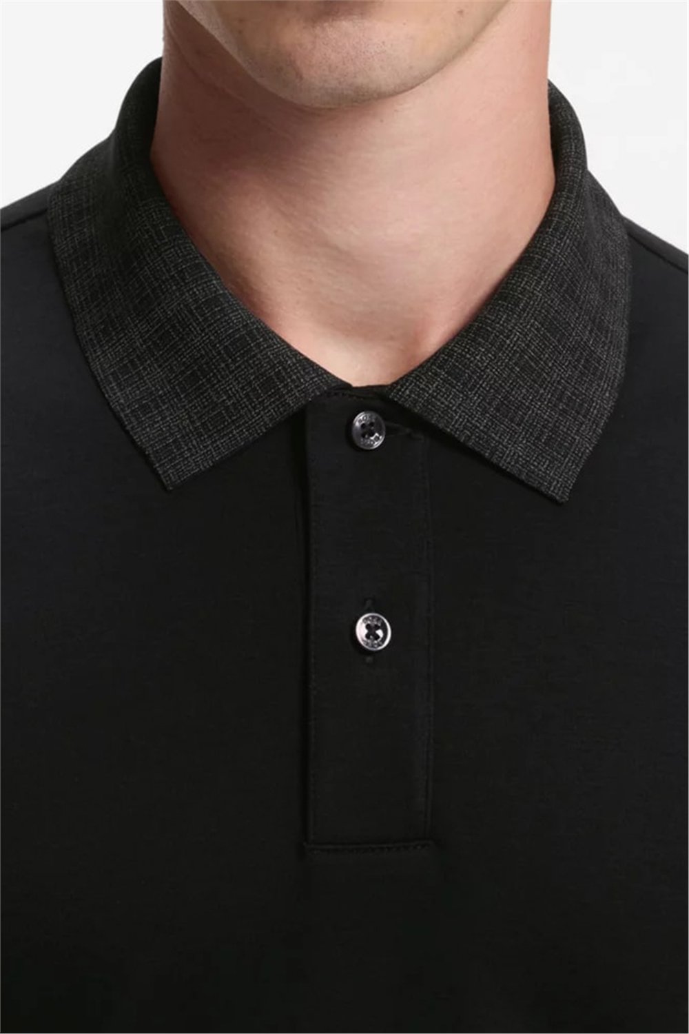 BOSS H Parlay 49 Erkek Polo Yaka T-Shirt Siyah