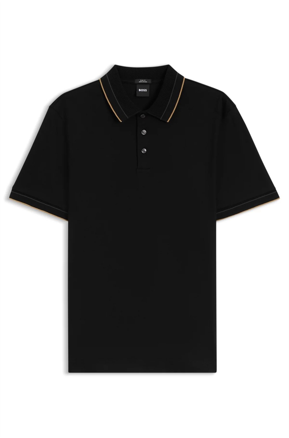 BOSS H Phillipson 195 Erkek Polo Yaka T-Shirt Siyah
