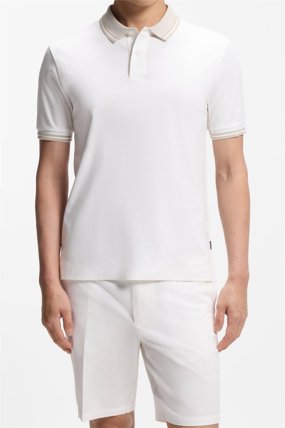 Boss H Phillipson 238 Erkek Polo Yaka T-Shirt Beyaz