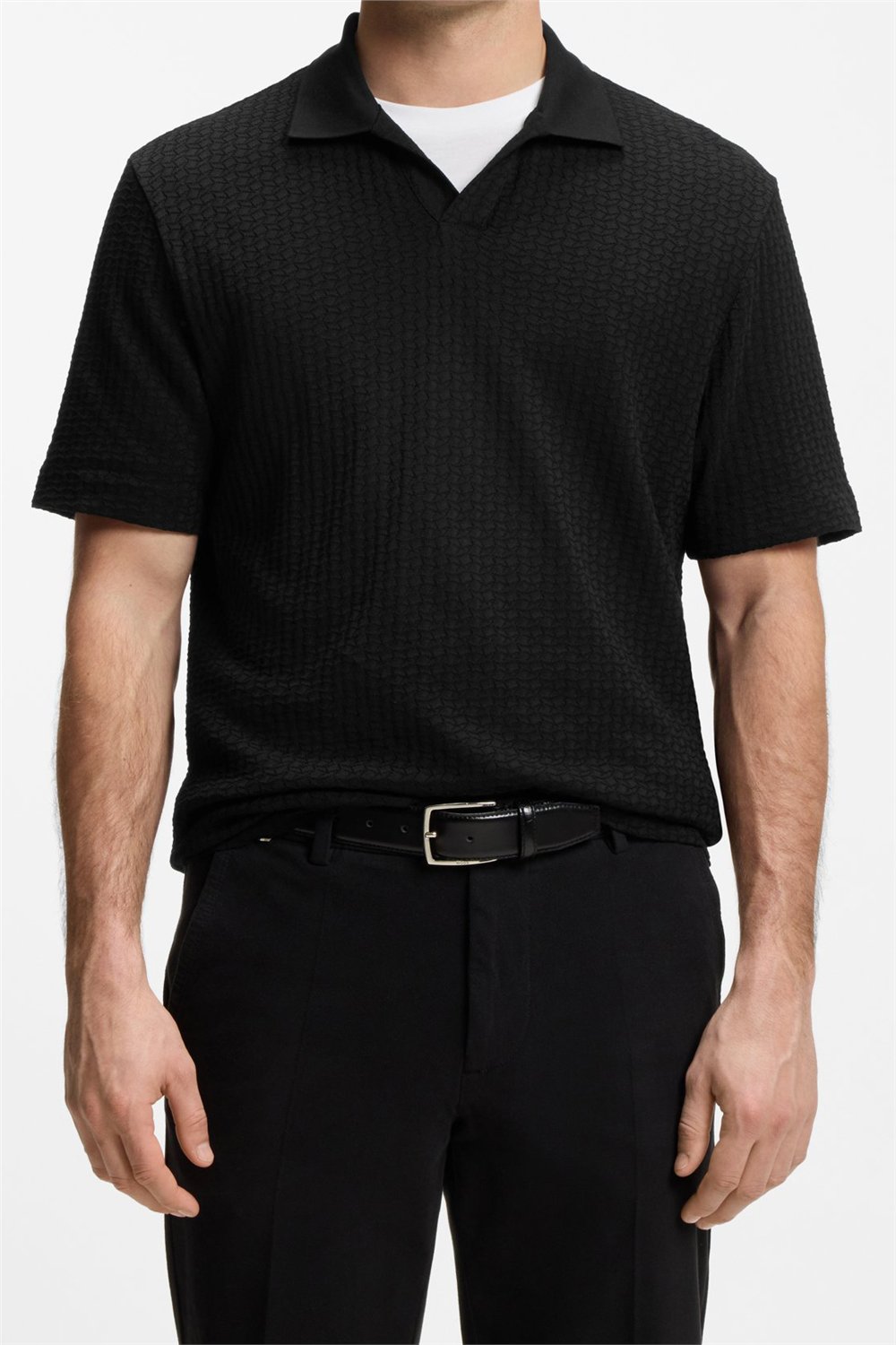 Boss H Pye 251 Erkek Polo Yaka T-Shirt Siyah