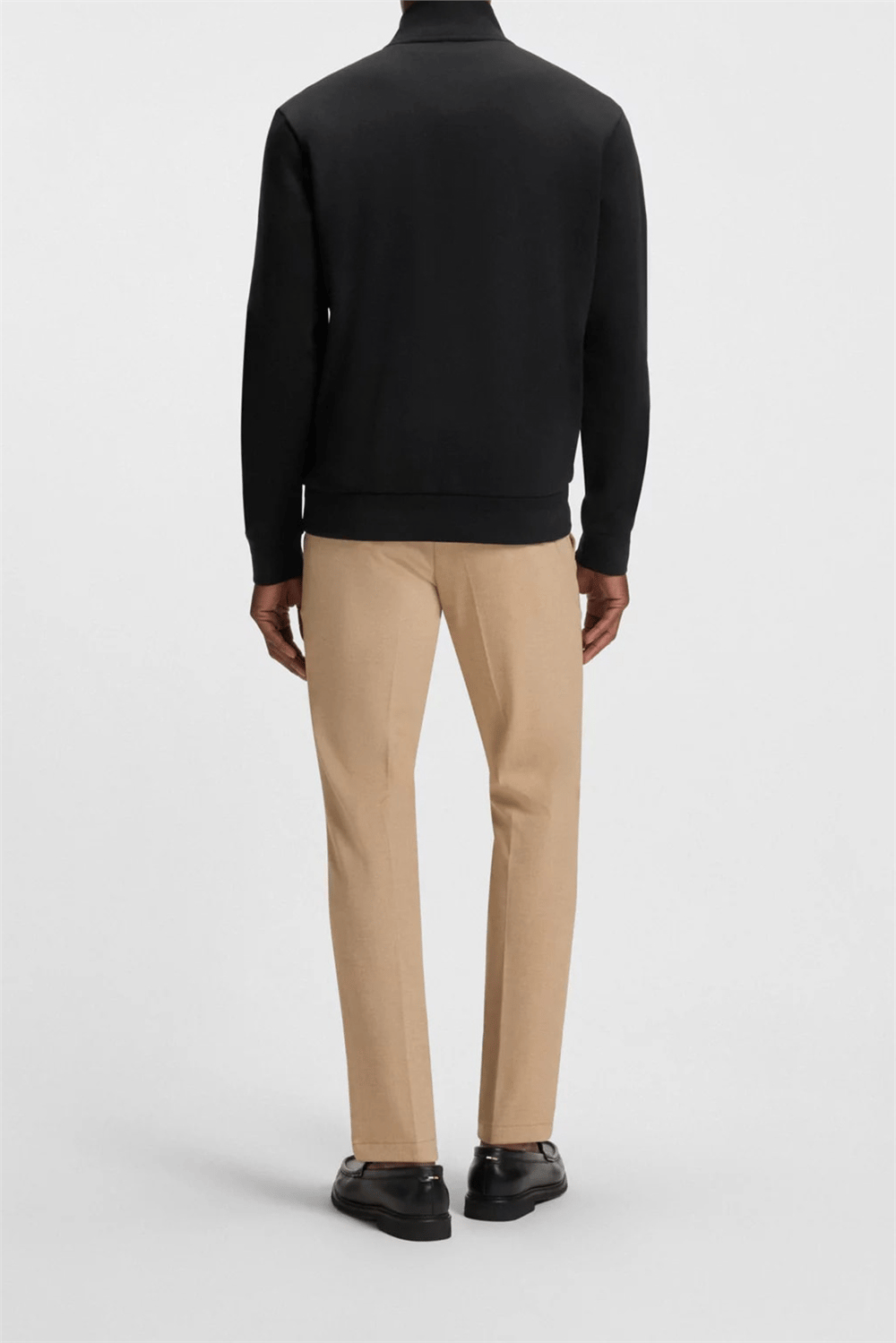 BOSS H Shepherd 100 Erkek Fermuarlı Sweatshirt Siyah